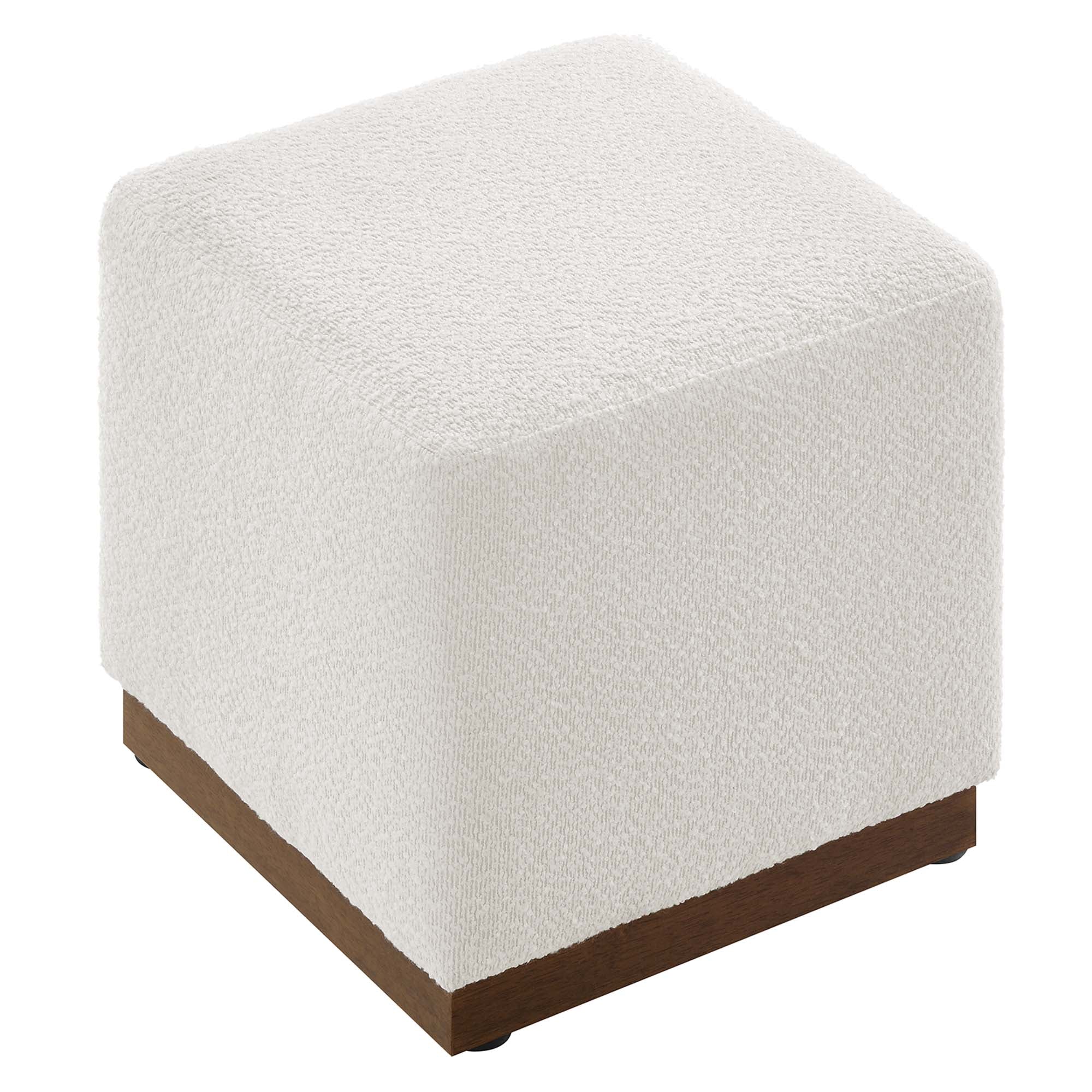 Tilden 17" Square Boucle Upholstered Ottoman by Modway - Best Buy Furniture