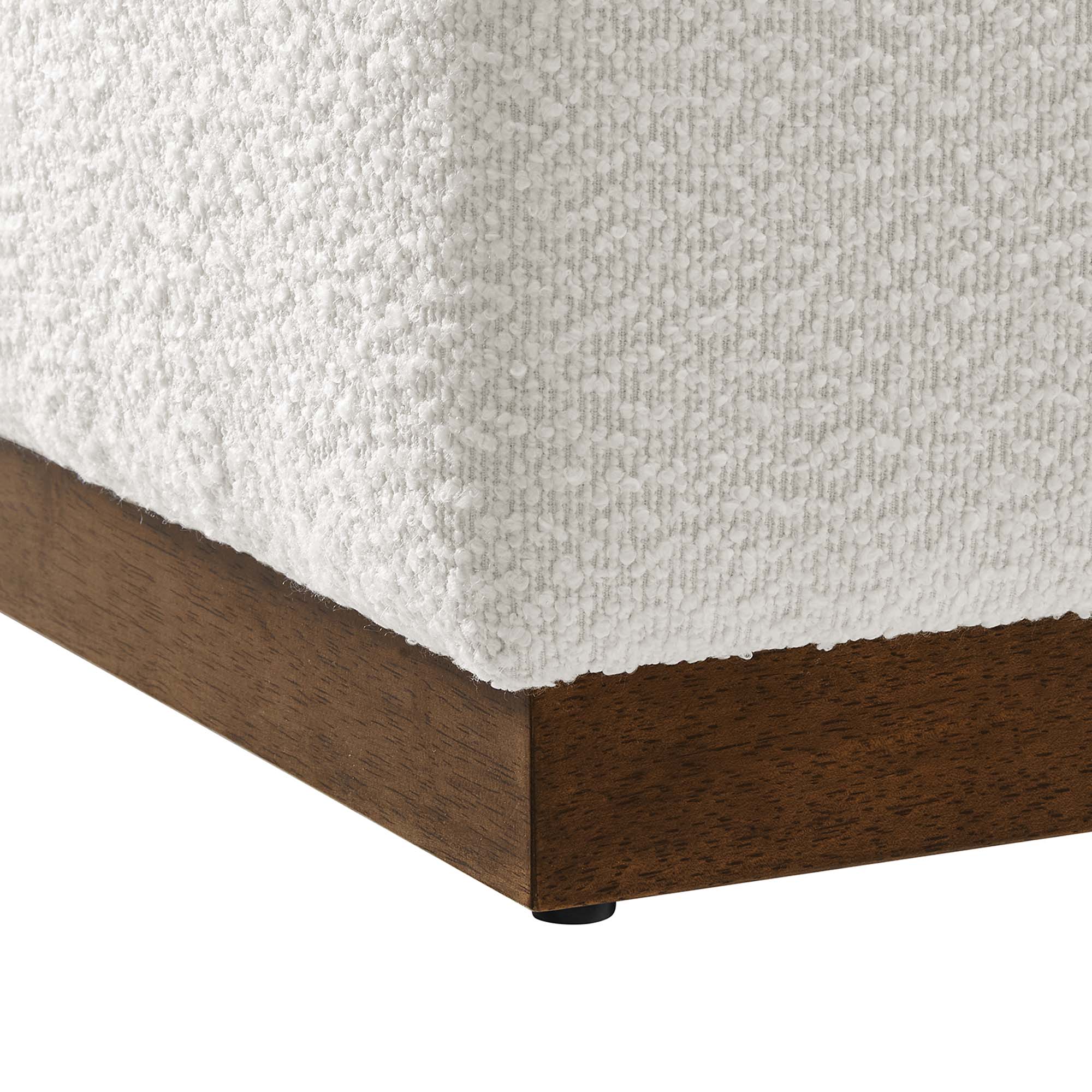 Tilden 17" Square Boucle Upholstered Ottoman by Modway - Best Buy Furniture