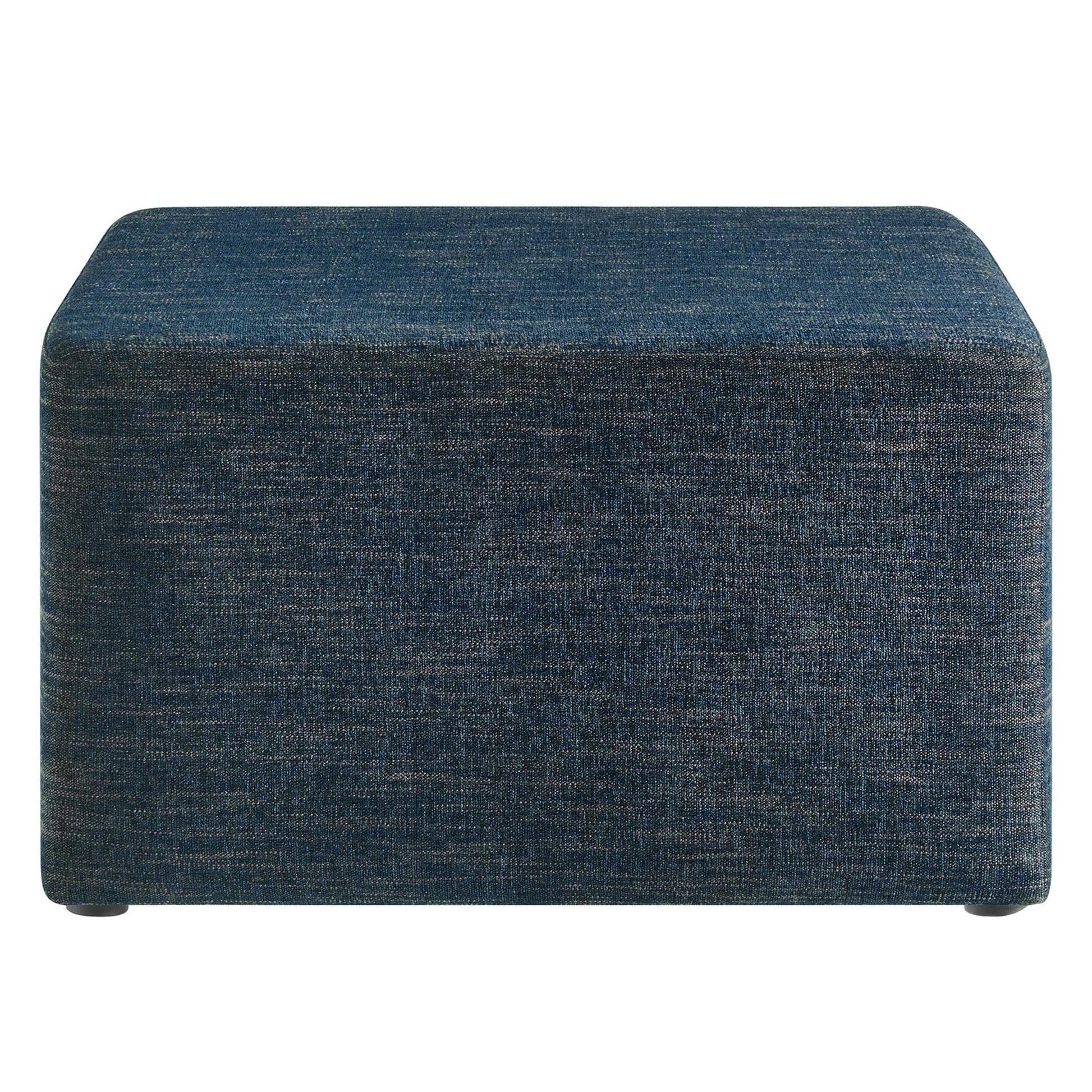 Callum Large 28" Square Woven Heathered Fabric Upholstered Ottoman by Modway - Best Buy Furniture