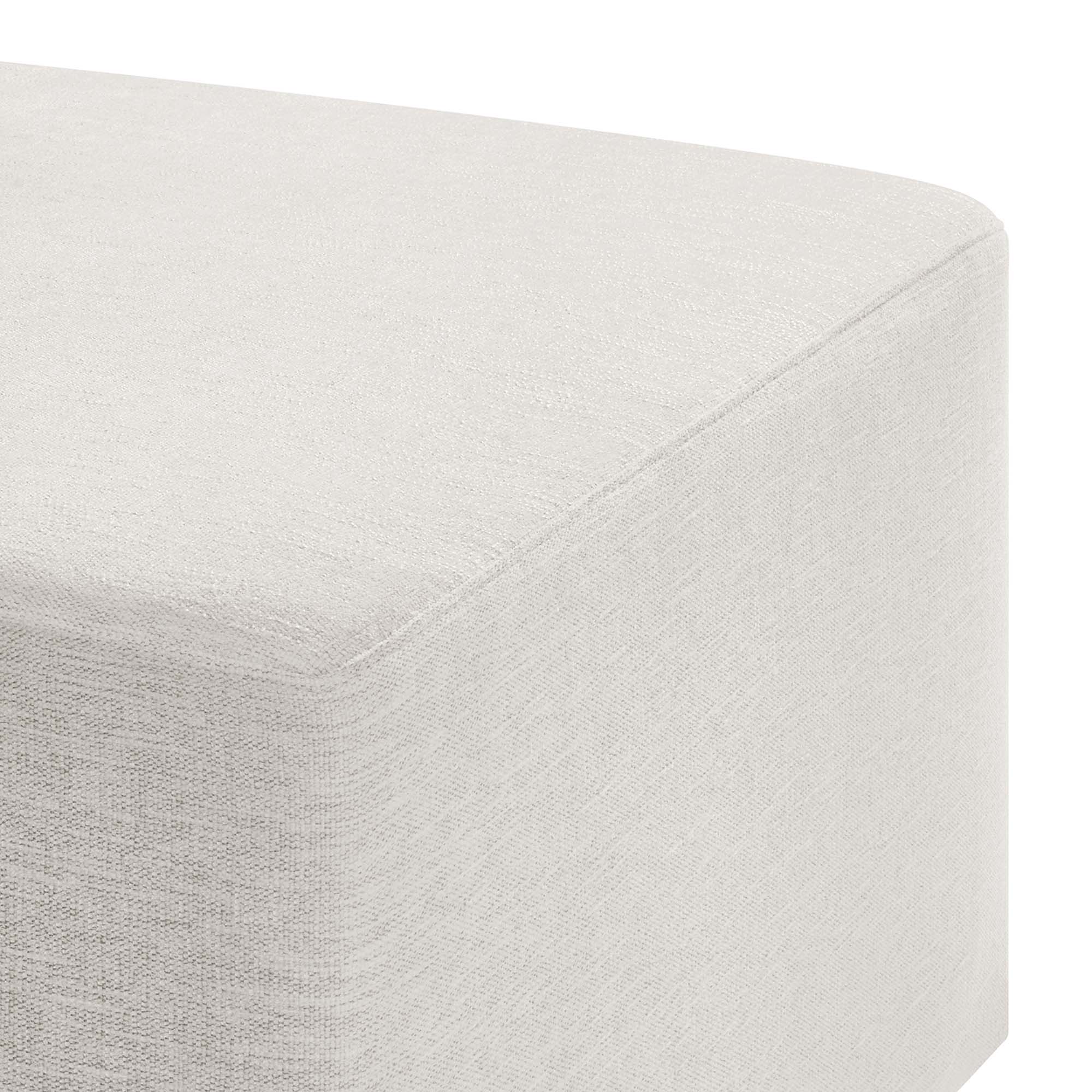 Callum Large 28" Square Woven Heathered Fabric Upholstered Ottoman by Modway - Best Buy Furniture