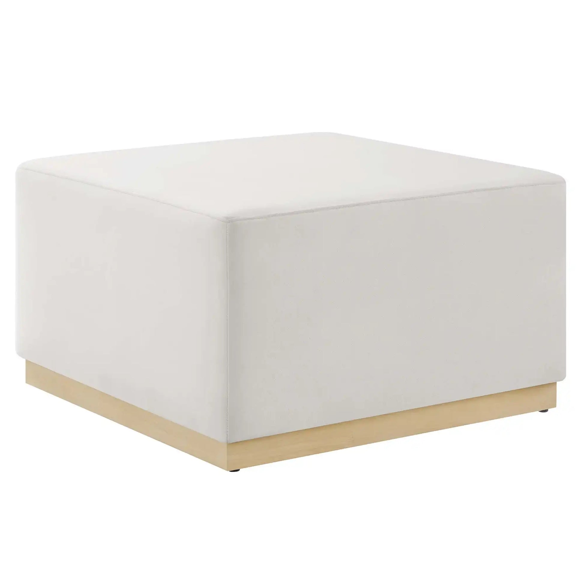 Tilden Large 28" Square Performance Velvet Upholstered Ottoman by Modway - Best Buy Furniture