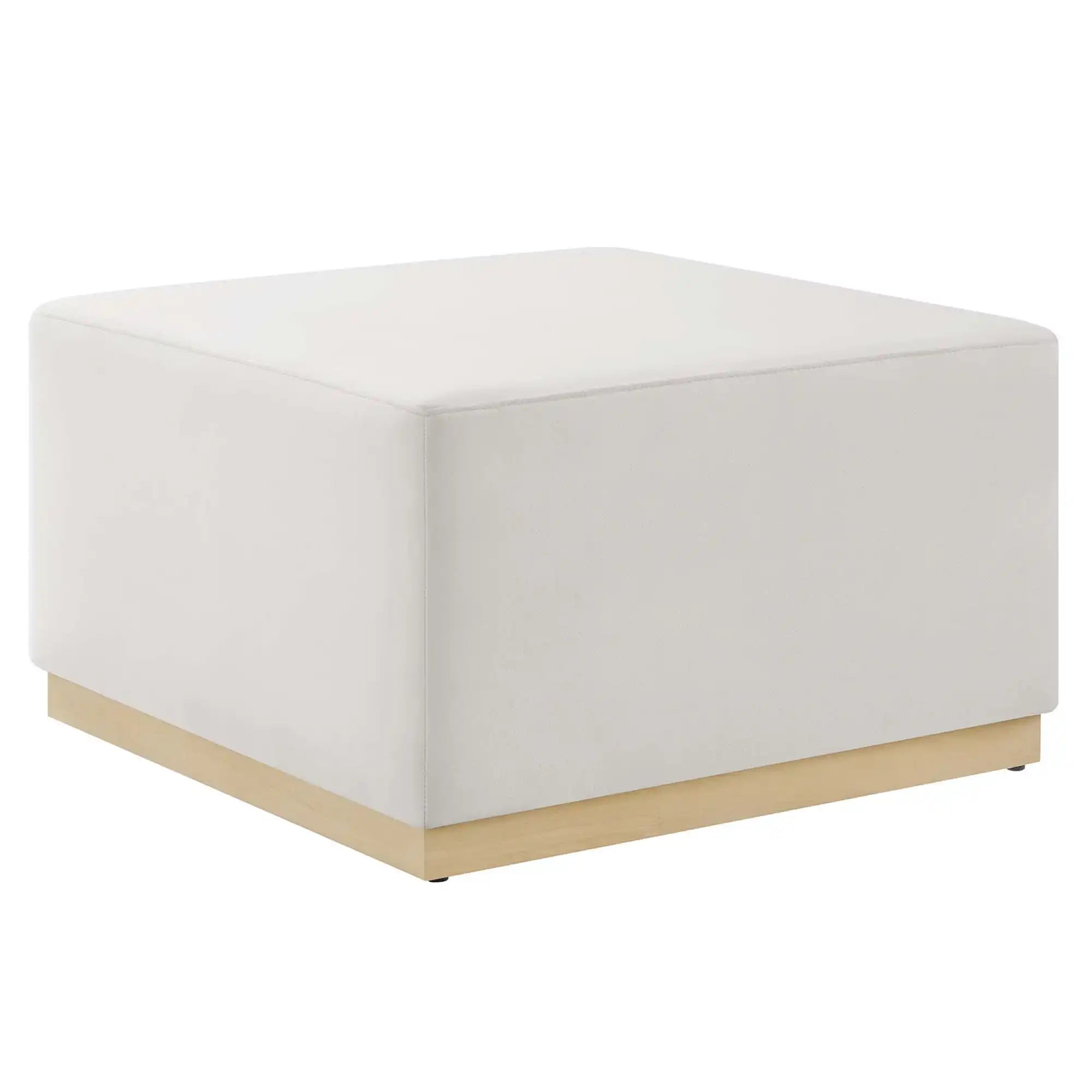 Tilden Large 28" Square Performance Velvet Upholstered Ottoman by Modway - Best Buy Furniture