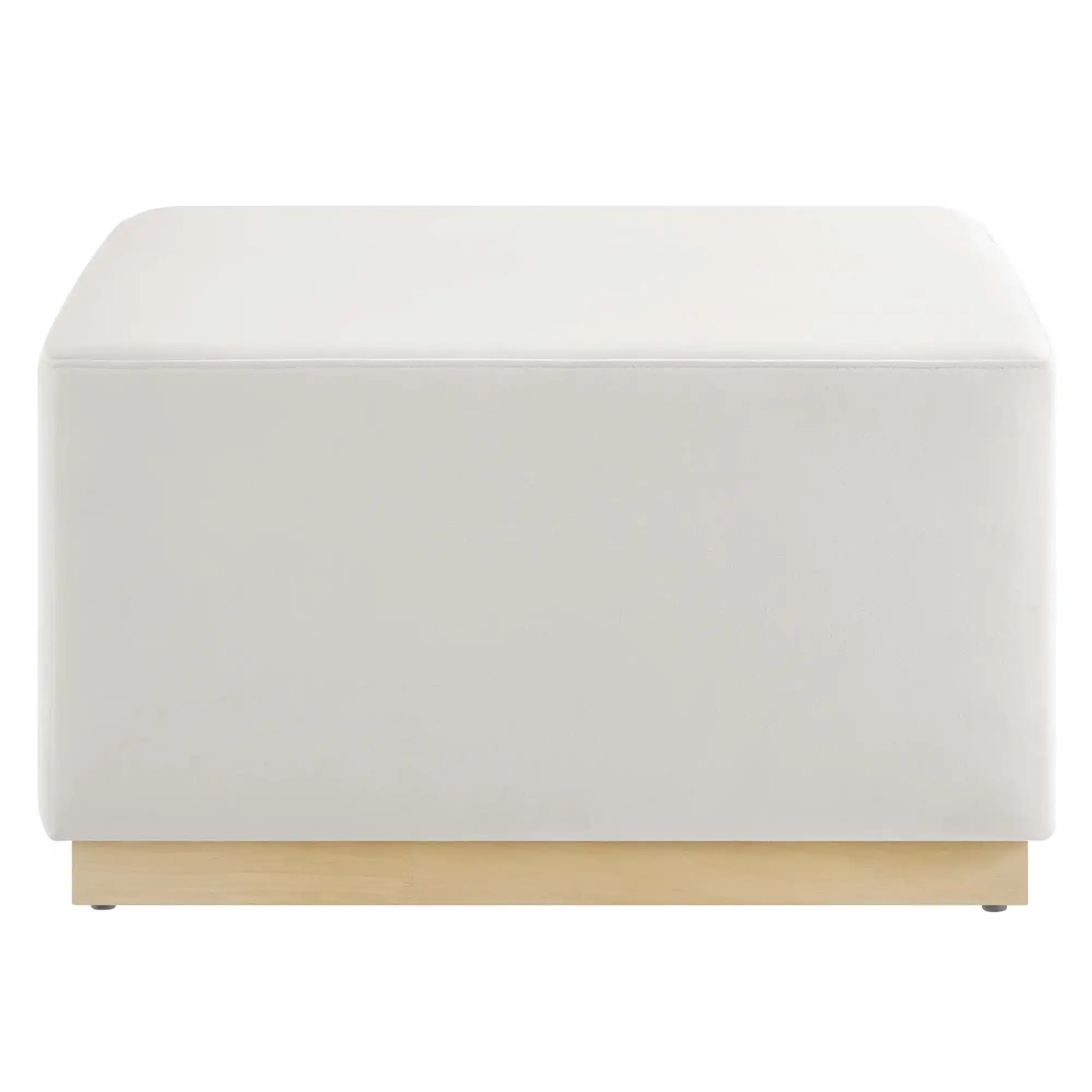 Tilden Large 28" Square Performance Velvet Upholstered Ottoman by Modway - Best Buy Furniture