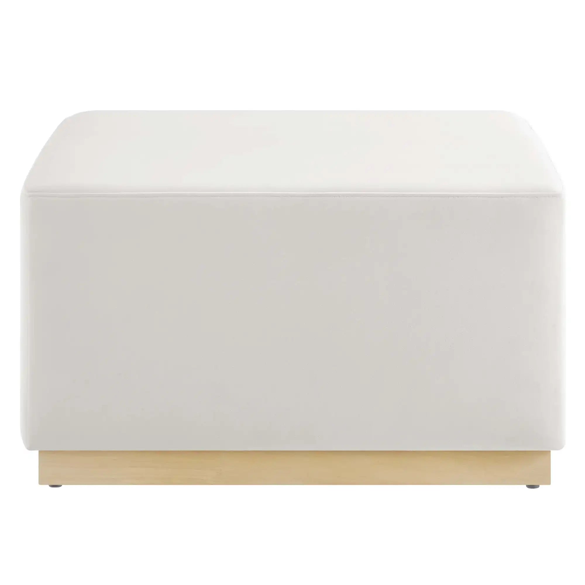 Tilden Large 28" Square Performance Velvet Upholstered Ottoman by Modway - Best Buy Furniture