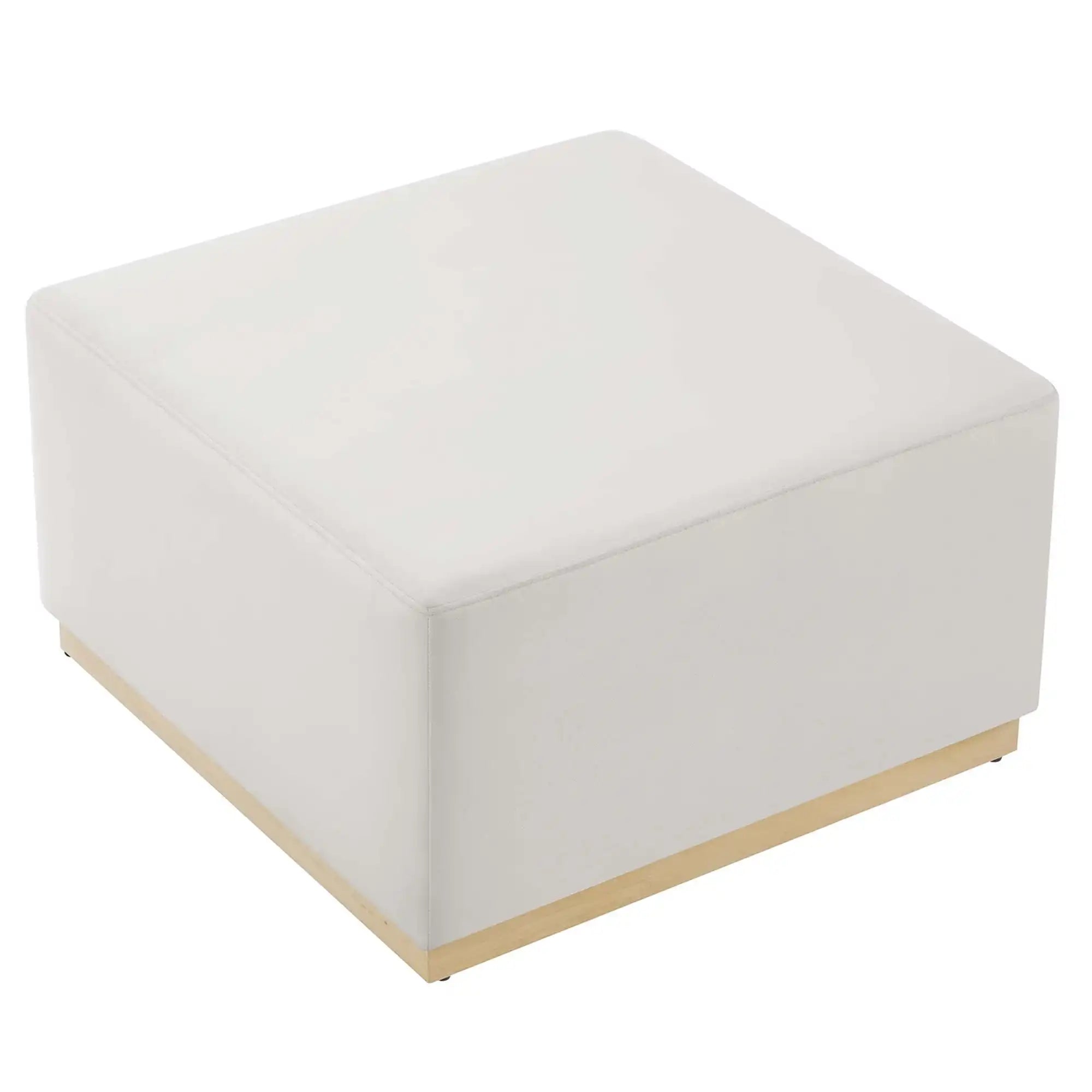 Tilden Large 28" Square Performance Velvet Upholstered Ottoman by Modway - Best Buy Furniture