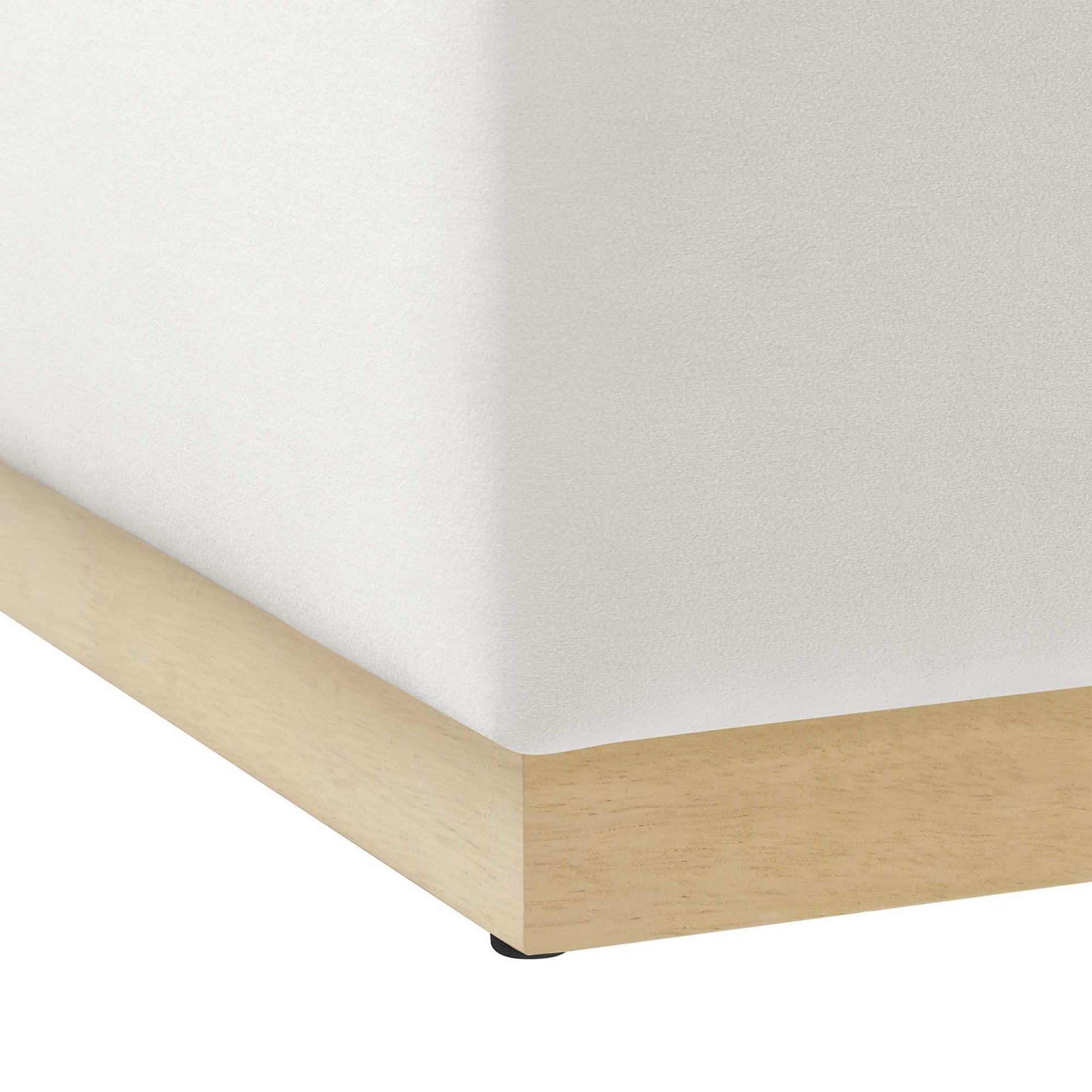 Tilden Large 28" Square Performance Velvet Upholstered Ottoman by Modway - Best Buy Furniture