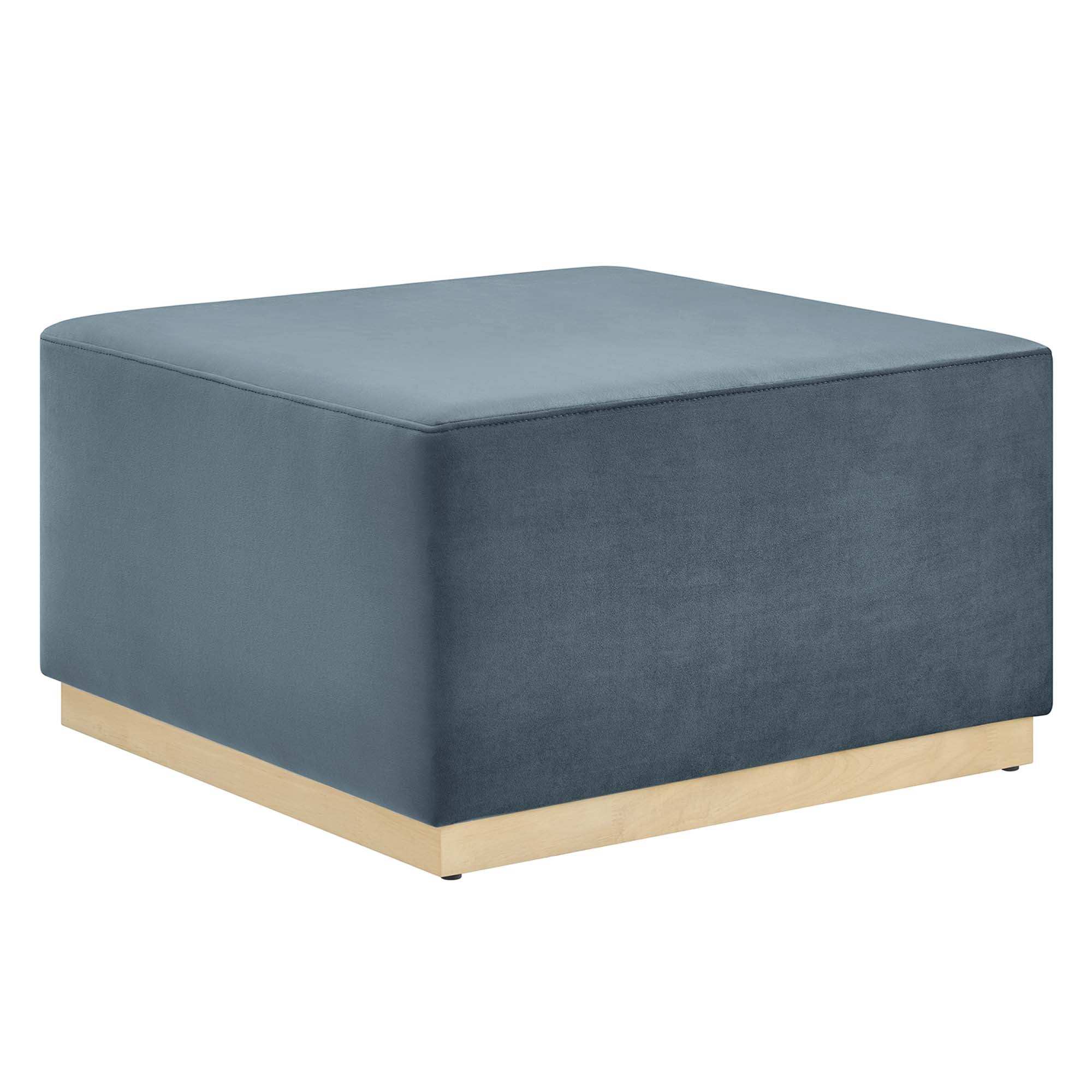 Tilden Large 28" Square Performance Velvet Upholstered Ottoman by Modway - Best Buy Furniture