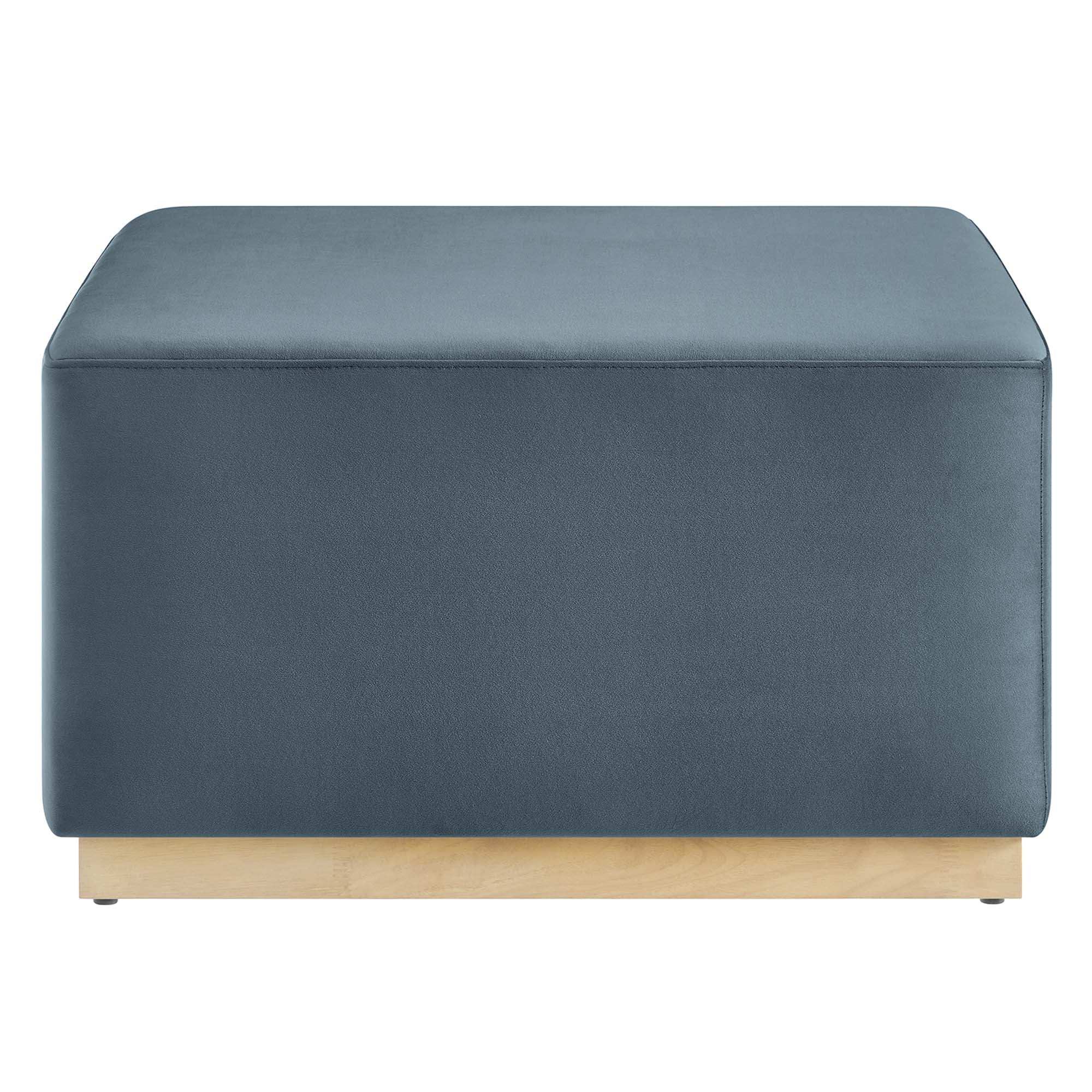 Tilden Large 28" Square Performance Velvet Upholstered Ottoman by Modway - Best Buy Furniture