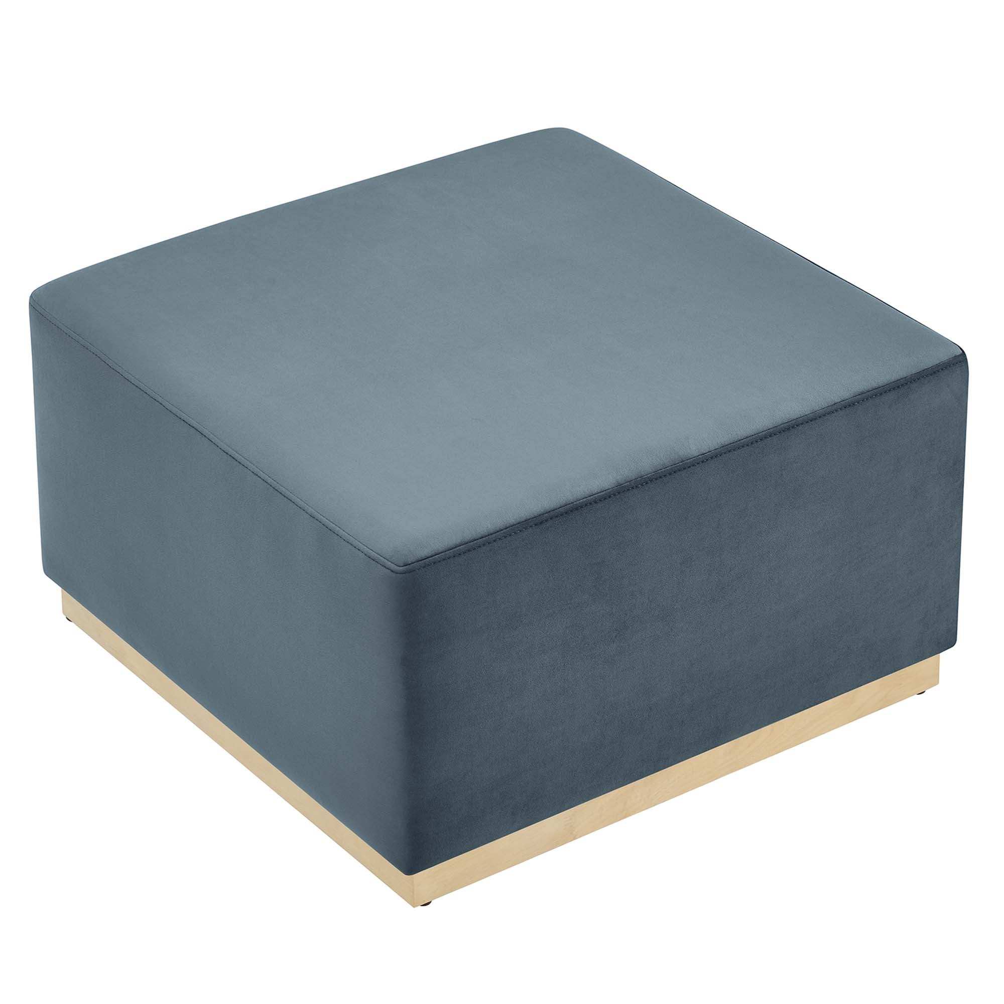 Tilden Large 28" Square Performance Velvet Upholstered Ottoman by Modway - Best Buy Furniture