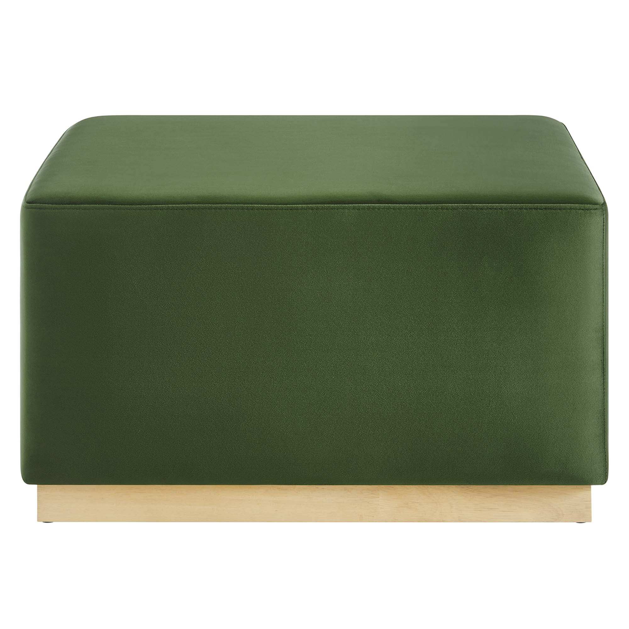 Tilden Large 28" Square Performance Velvet Upholstered Ottoman by Modway - Best Buy Furniture