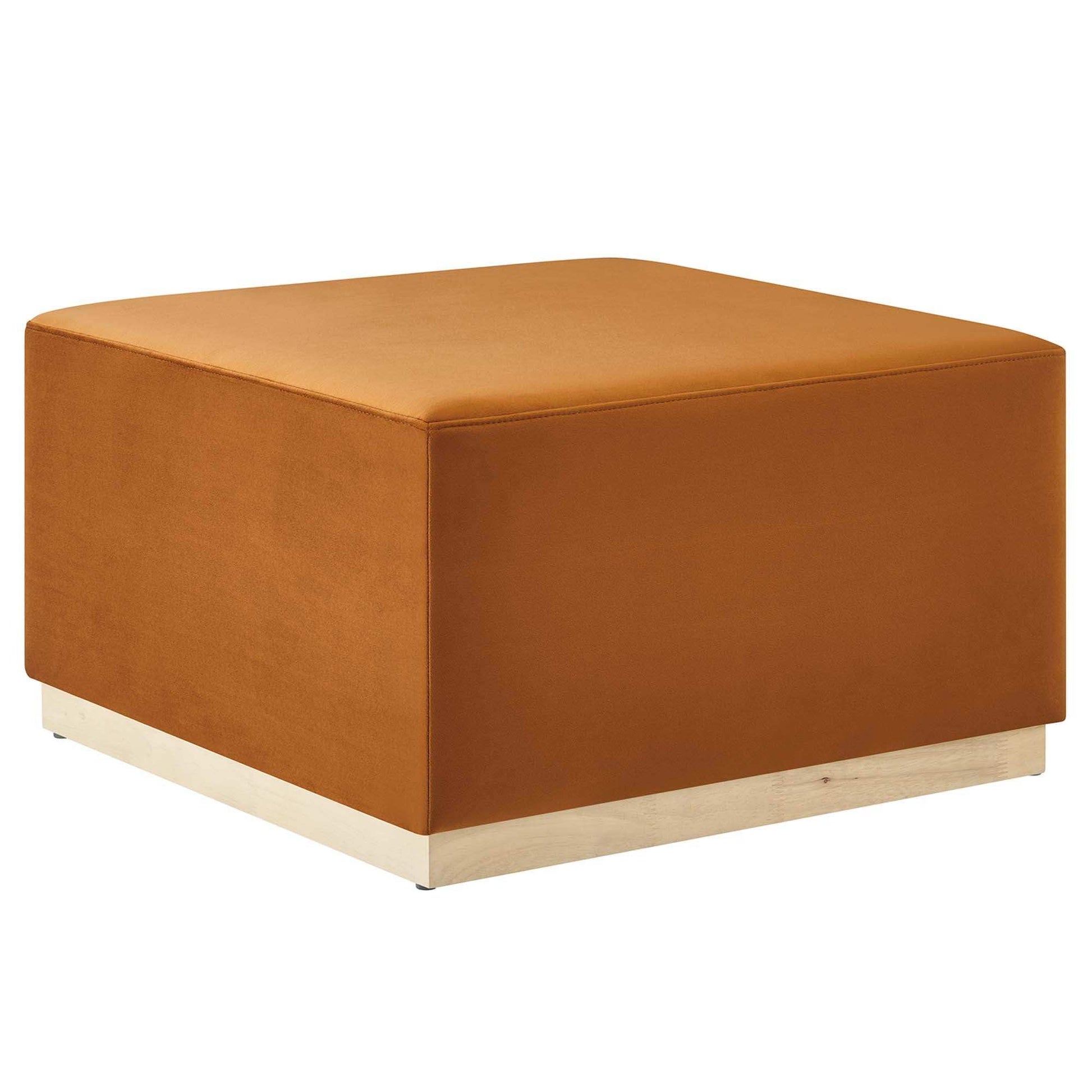Tilden Large 28" Square Performance Velvet Upholstered Ottoman by Modway - Best Buy Furniture