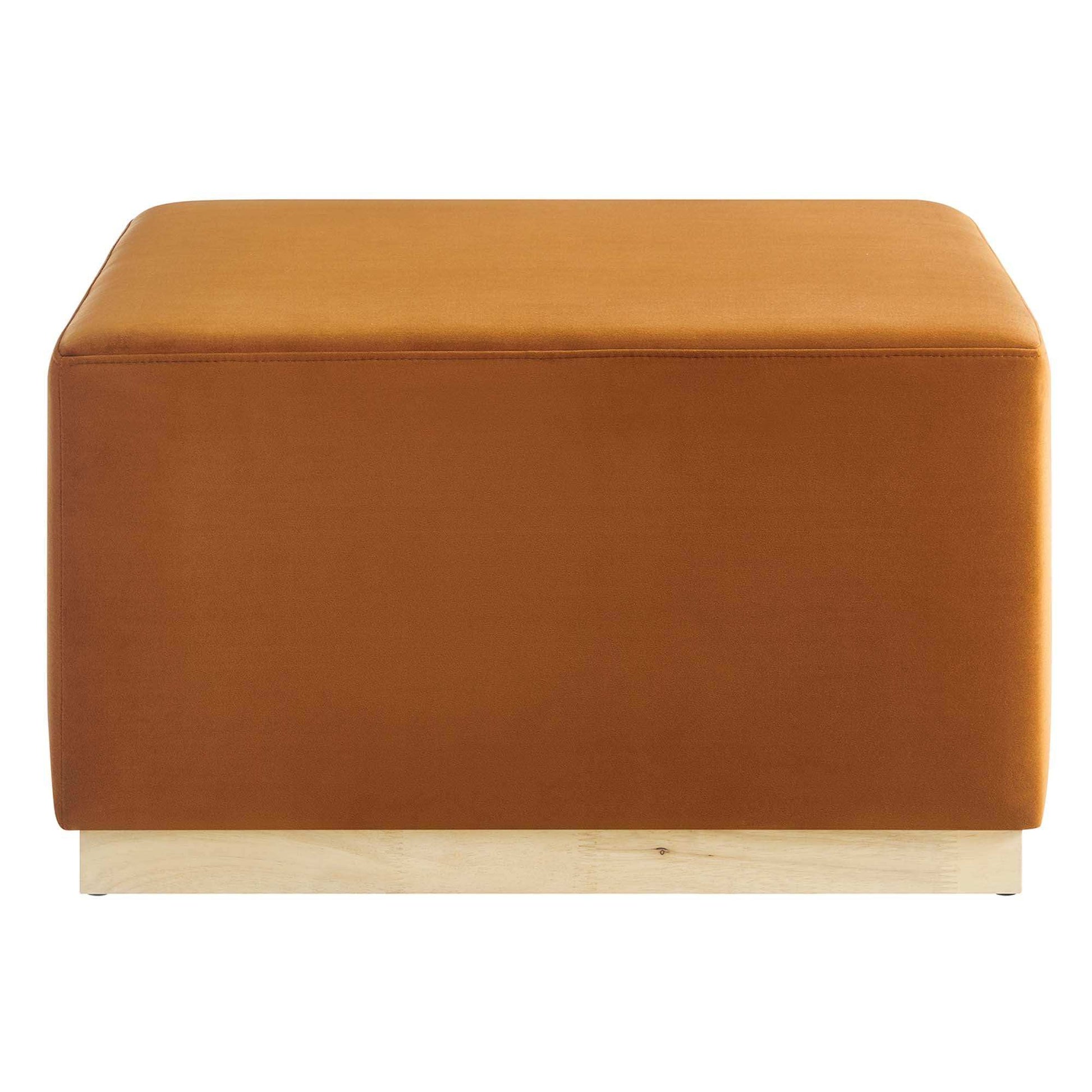 Tilden Large 28" Square Performance Velvet Upholstered Ottoman by Modway - Best Buy Furniture