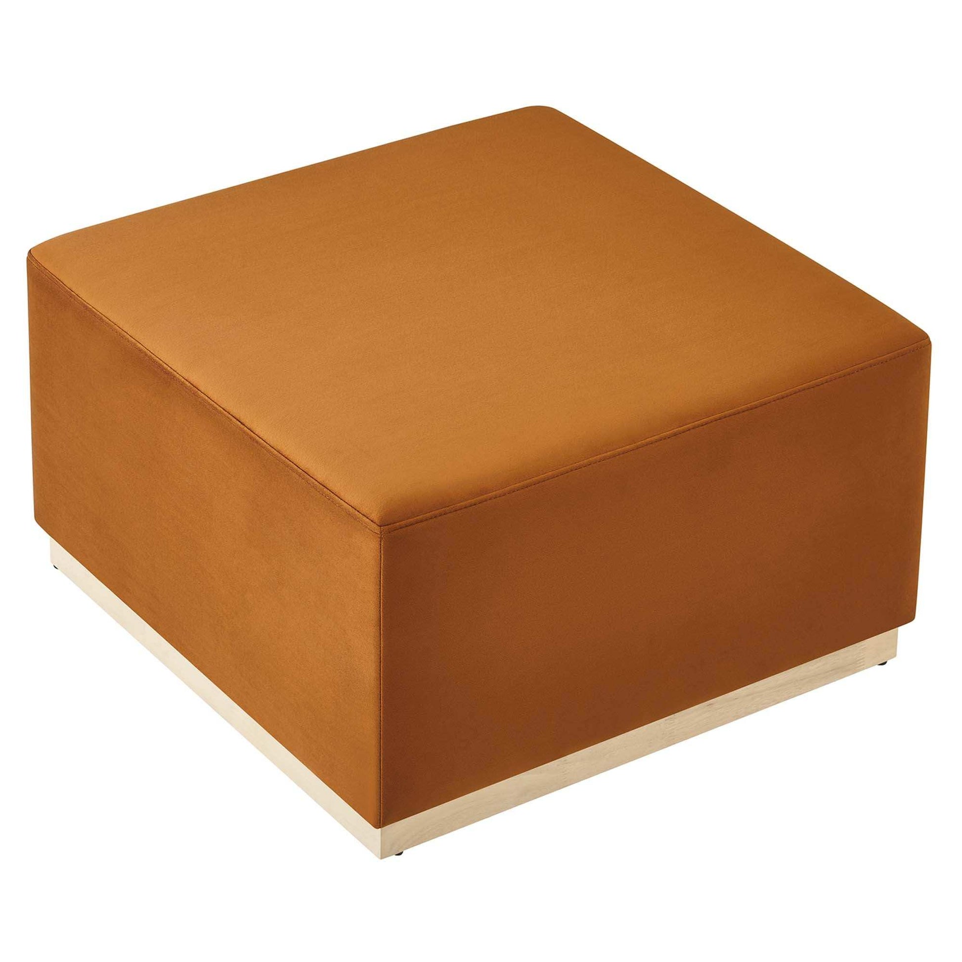 Tilden Large 28" Square Performance Velvet Upholstered Ottoman by Modway - Best Buy Furniture