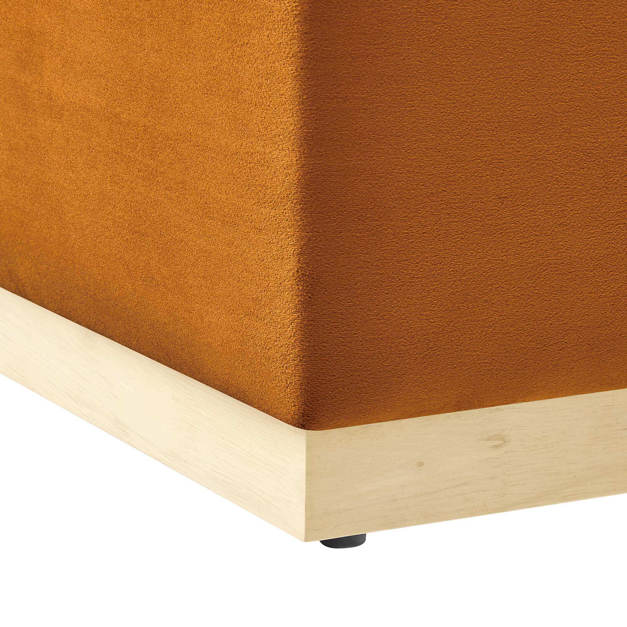 Tilden Large 28" Square Performance Velvet Upholstered Ottoman by Modway - Best Buy Furniture