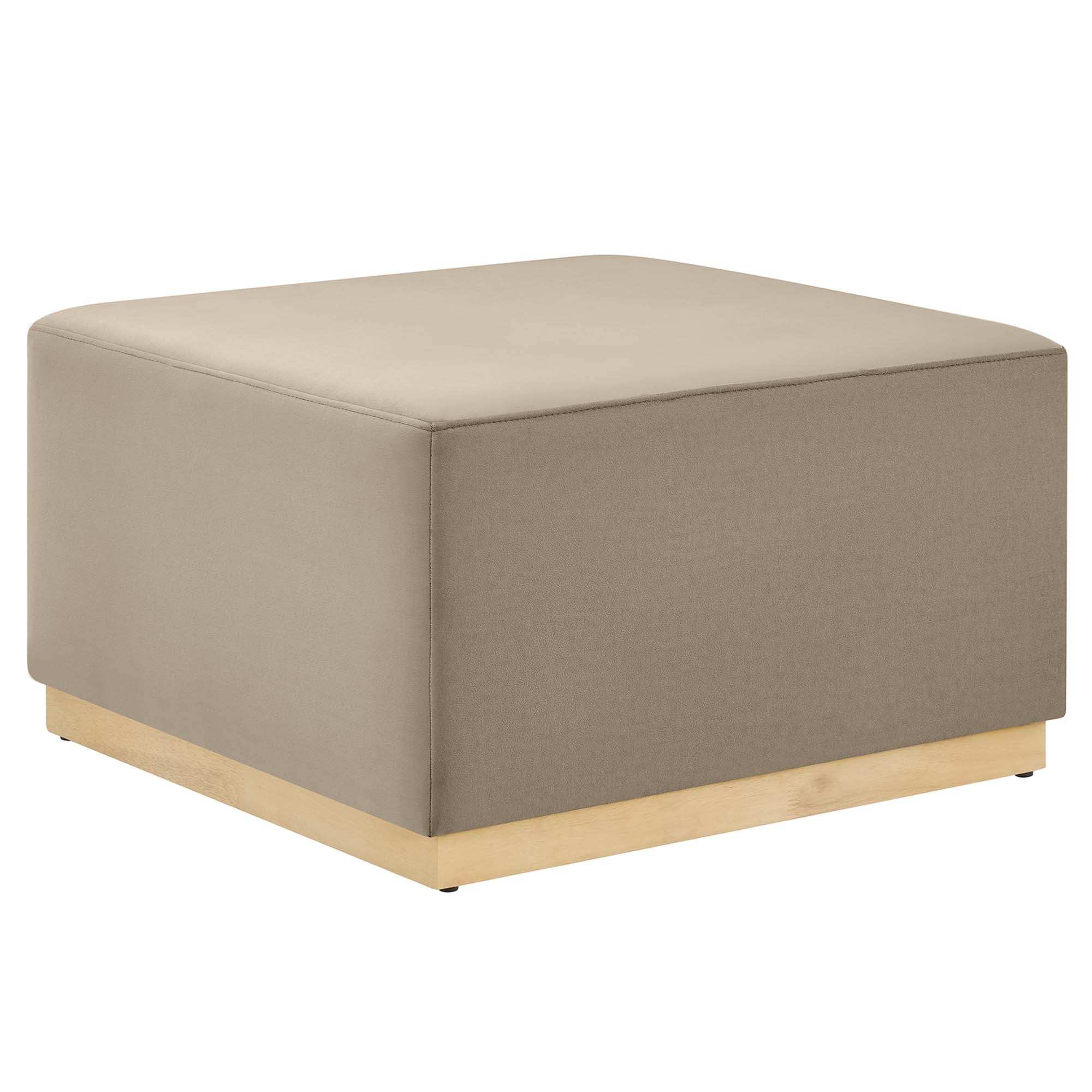 Tilden Large 28" Square Performance Velvet Upholstered Ottoman by Modway - Best Buy Furniture