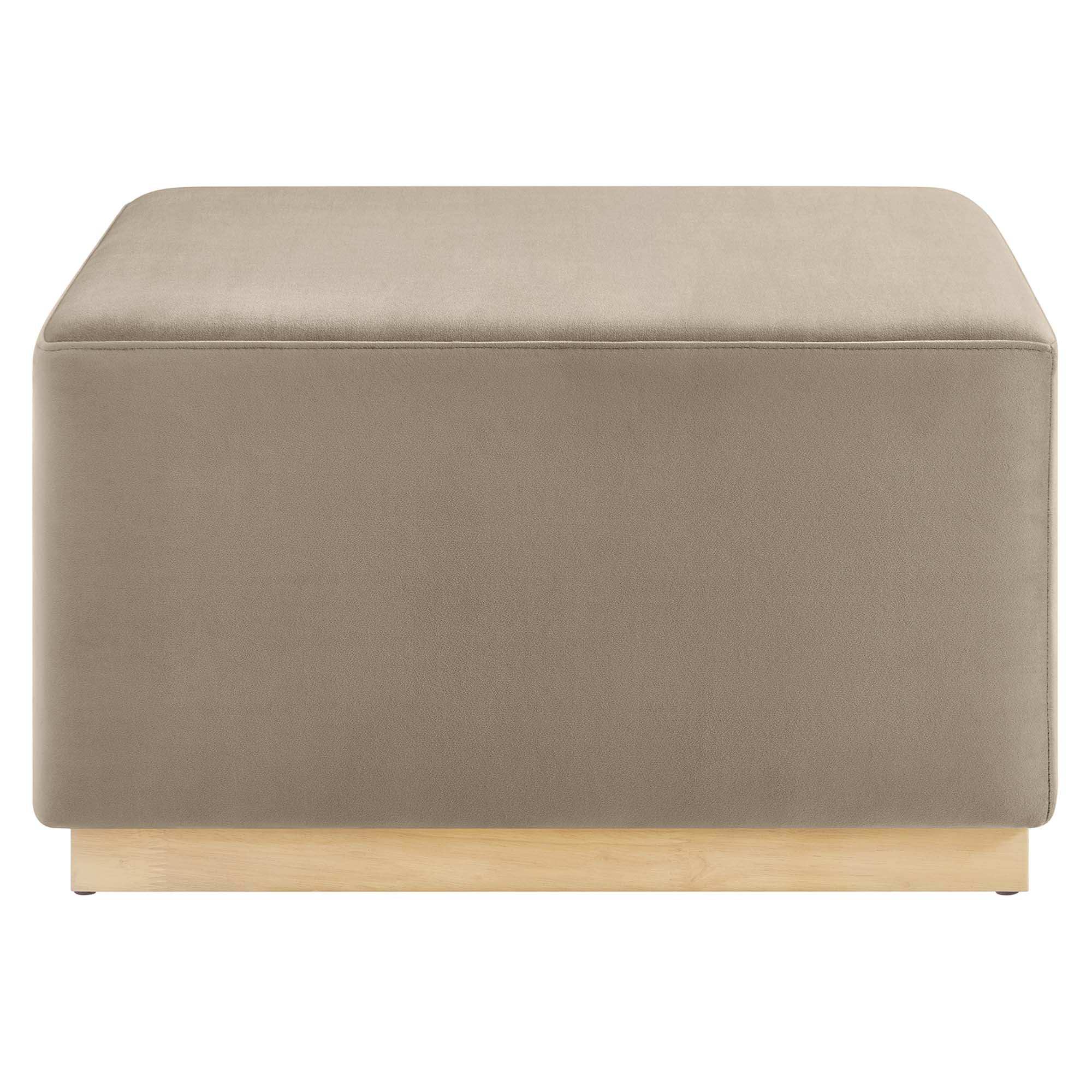 Tilden Large 28" Square Performance Velvet Upholstered Ottoman by Modway - Best Buy Furniture