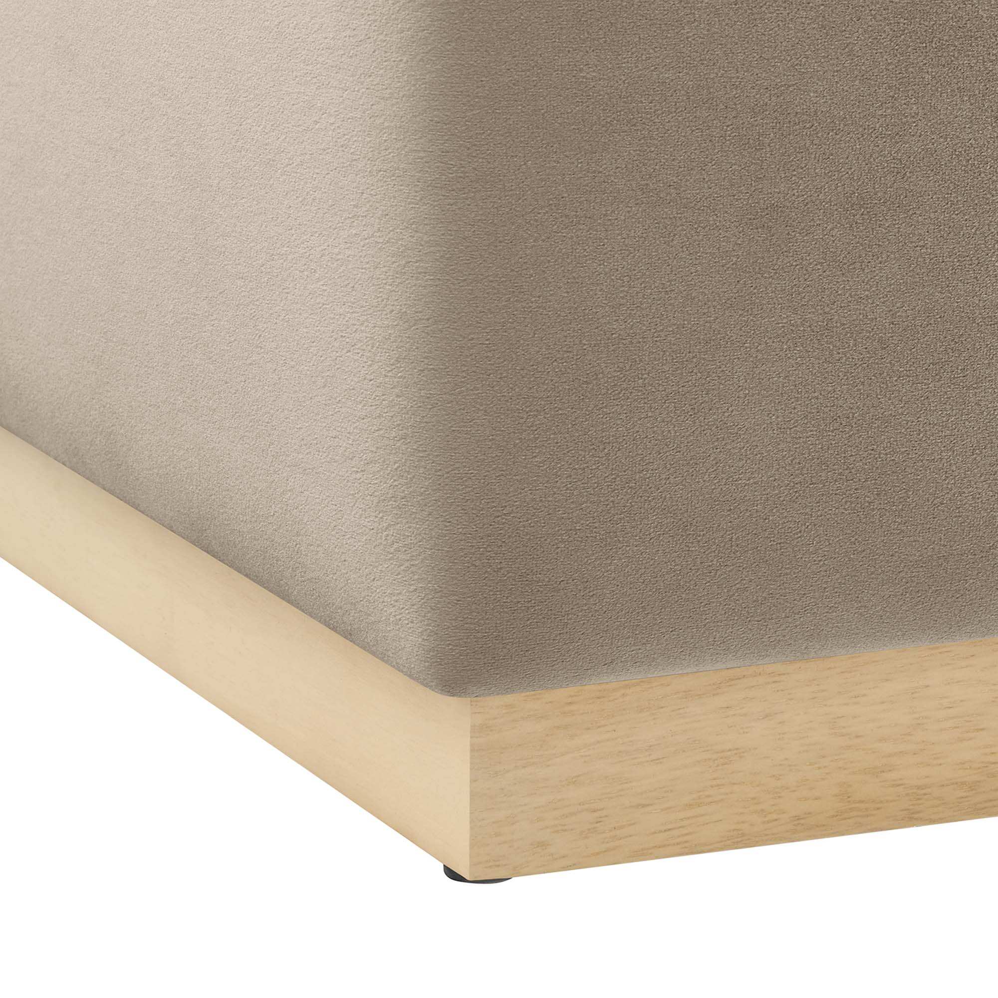 Tilden Large 28" Square Performance Velvet Upholstered Ottoman by Modway - Best Buy Furniture