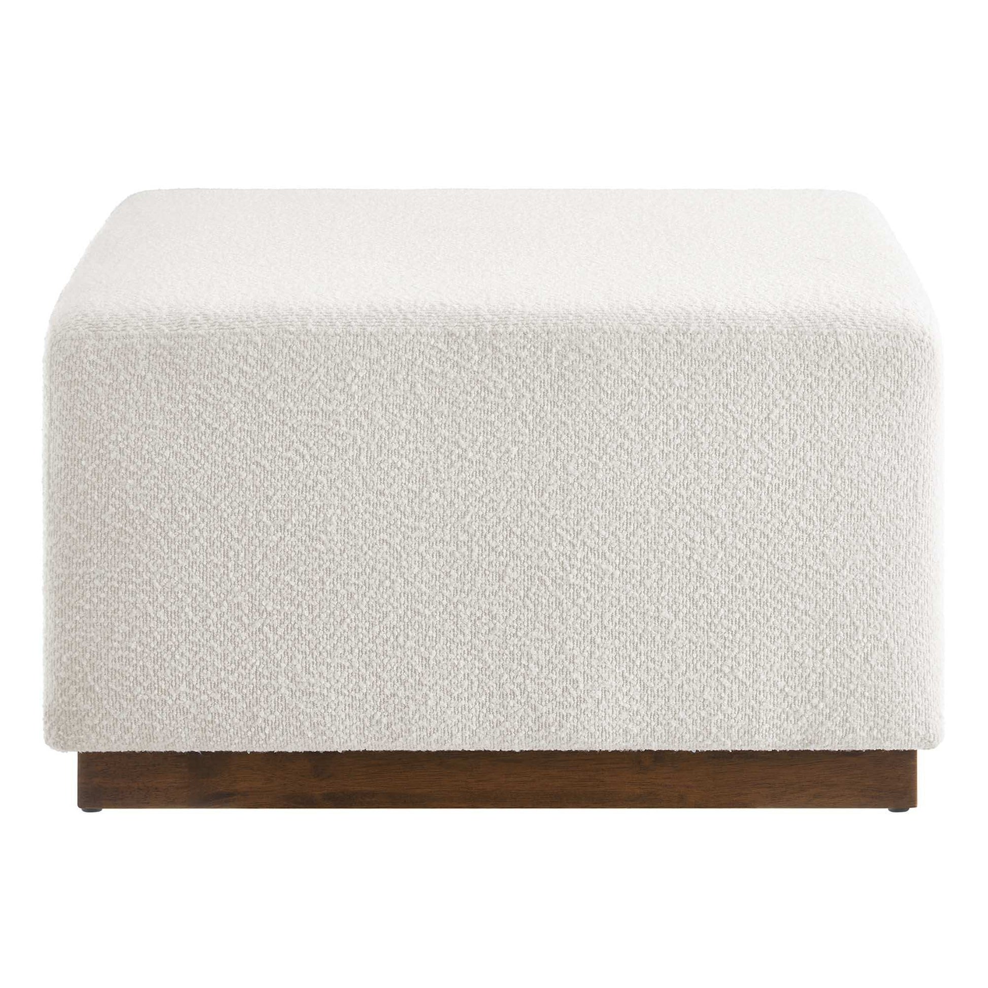 Tilden Large 28" Square Boucle Upholstered Ottoman by Modway - Best Buy Furniture