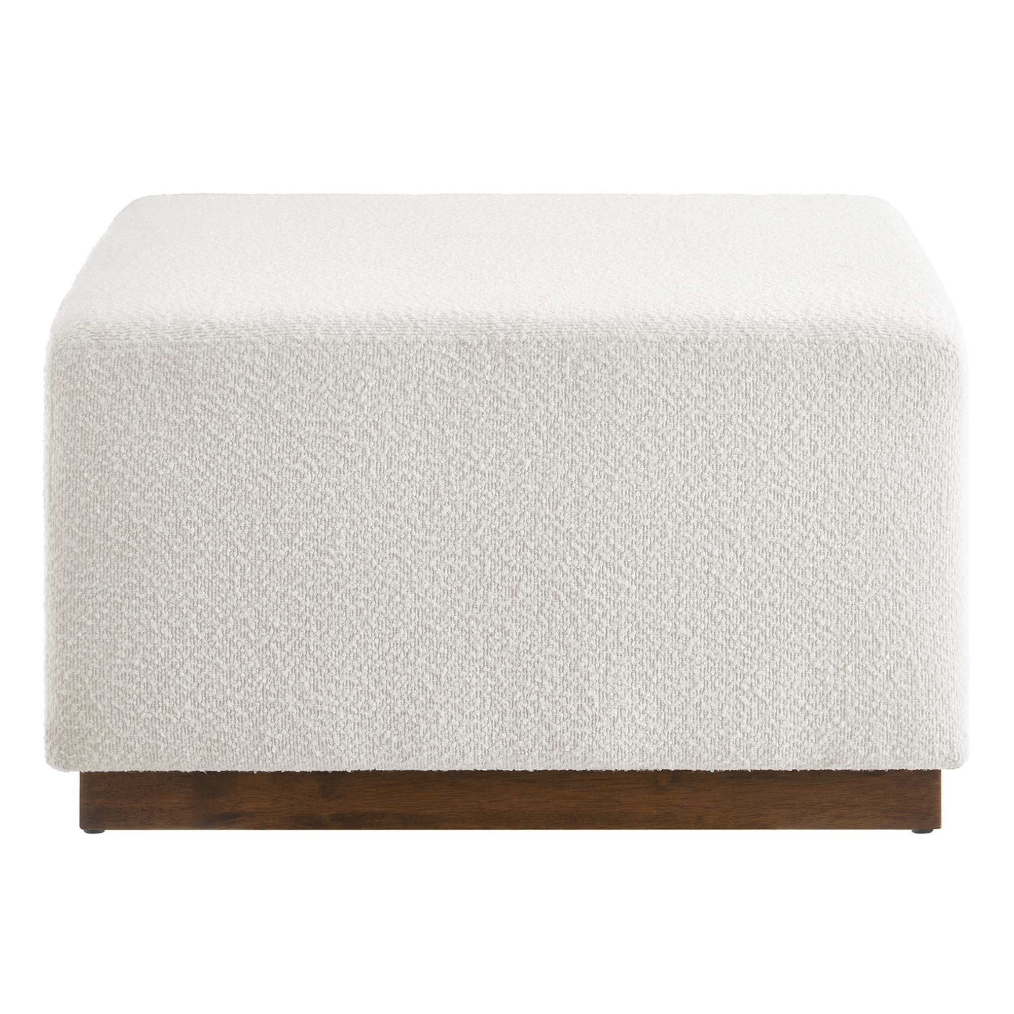 Tilden Large 28" Square Boucle Upholstered Ottoman by Modway - Best Buy Furniture