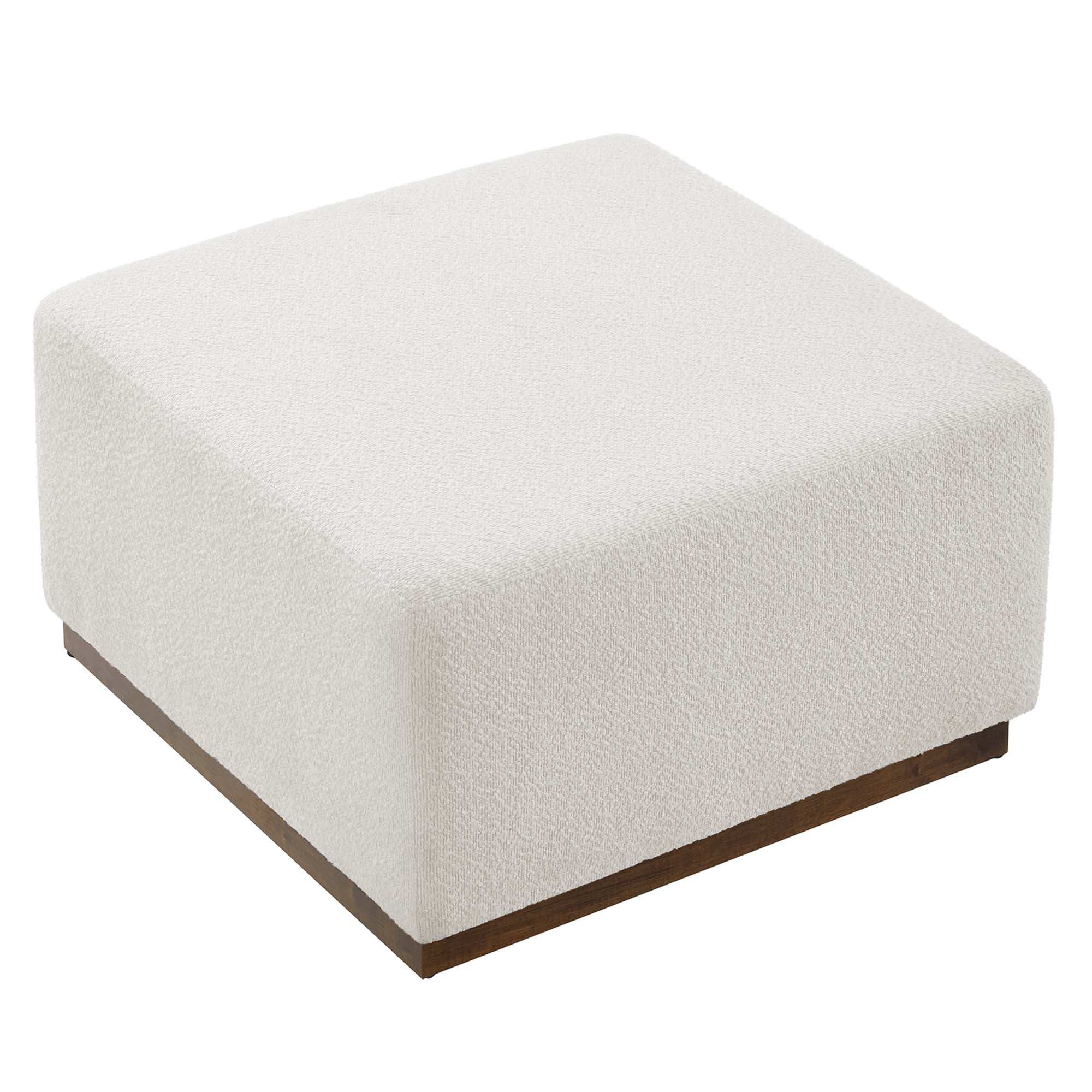 Tilden Large 28" Square Boucle Upholstered Ottoman by Modway - Best Buy Furniture