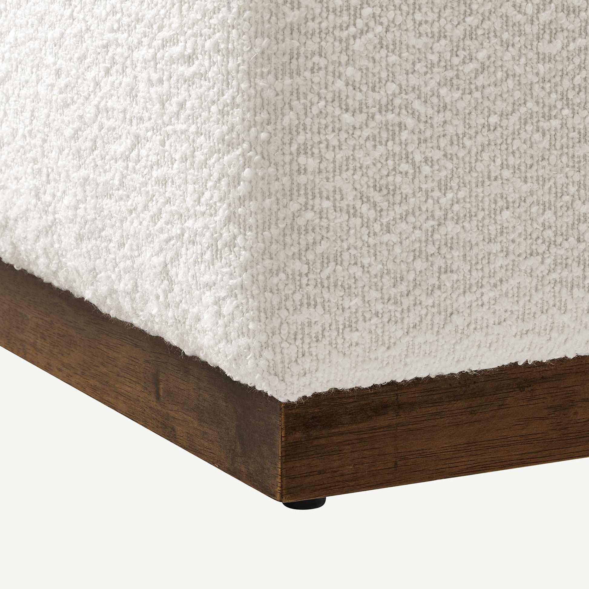 Tilden Large 28" Square Boucle Upholstered Ottoman by Modway - Best Buy Furniture