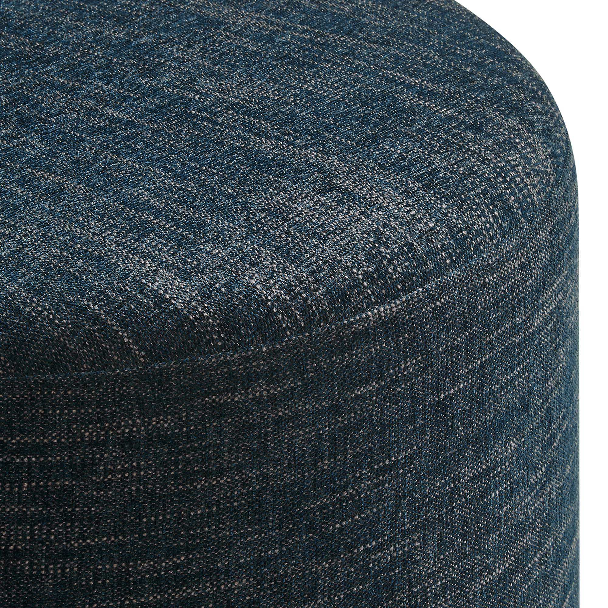 Callum Large 23" Round Woven Heathered Fabric Upholstered Ottoman by Modway - Best Buy Furniture