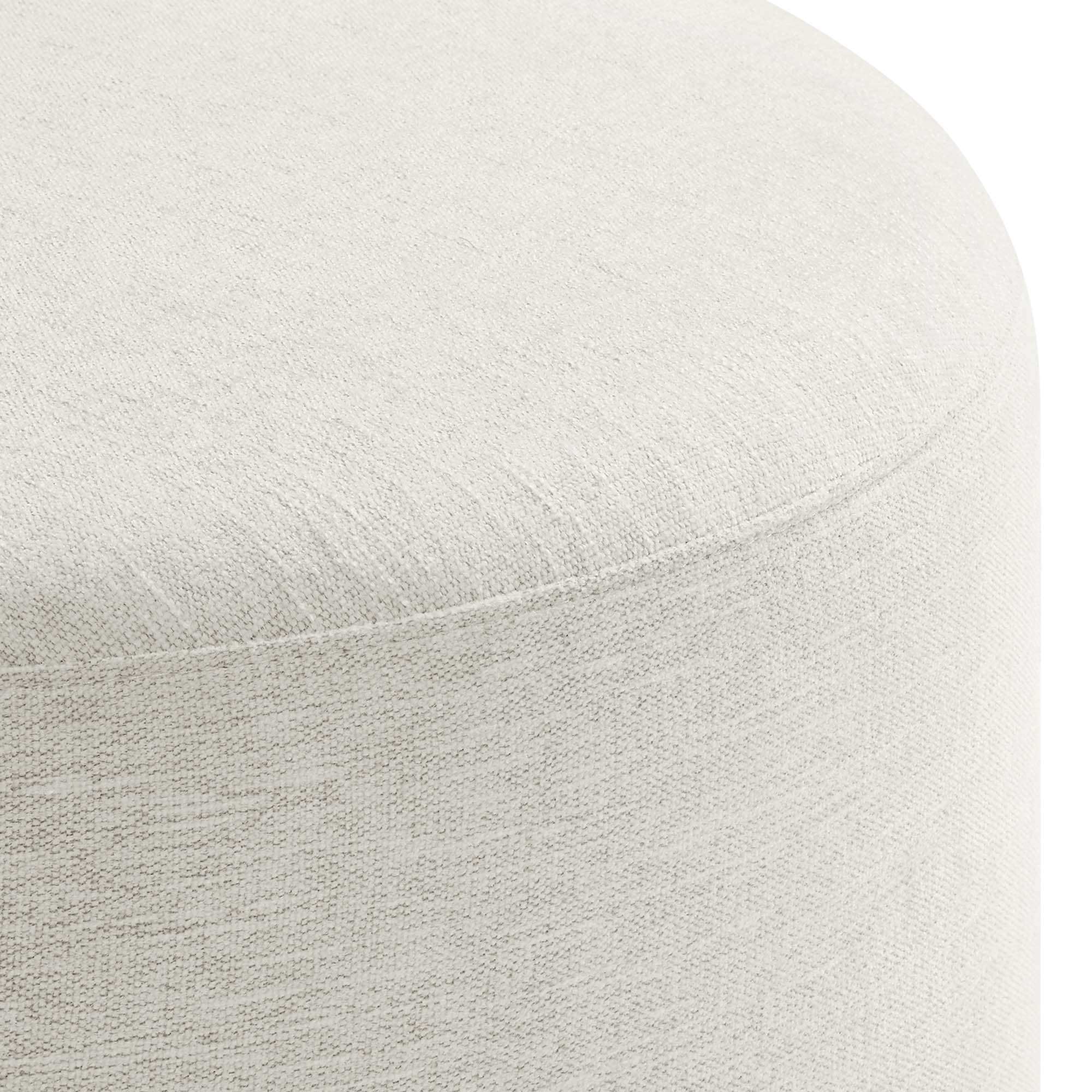Callum Large 23" Round Woven Heathered Fabric Upholstered Ottoman by Modway - Best Buy Furniture