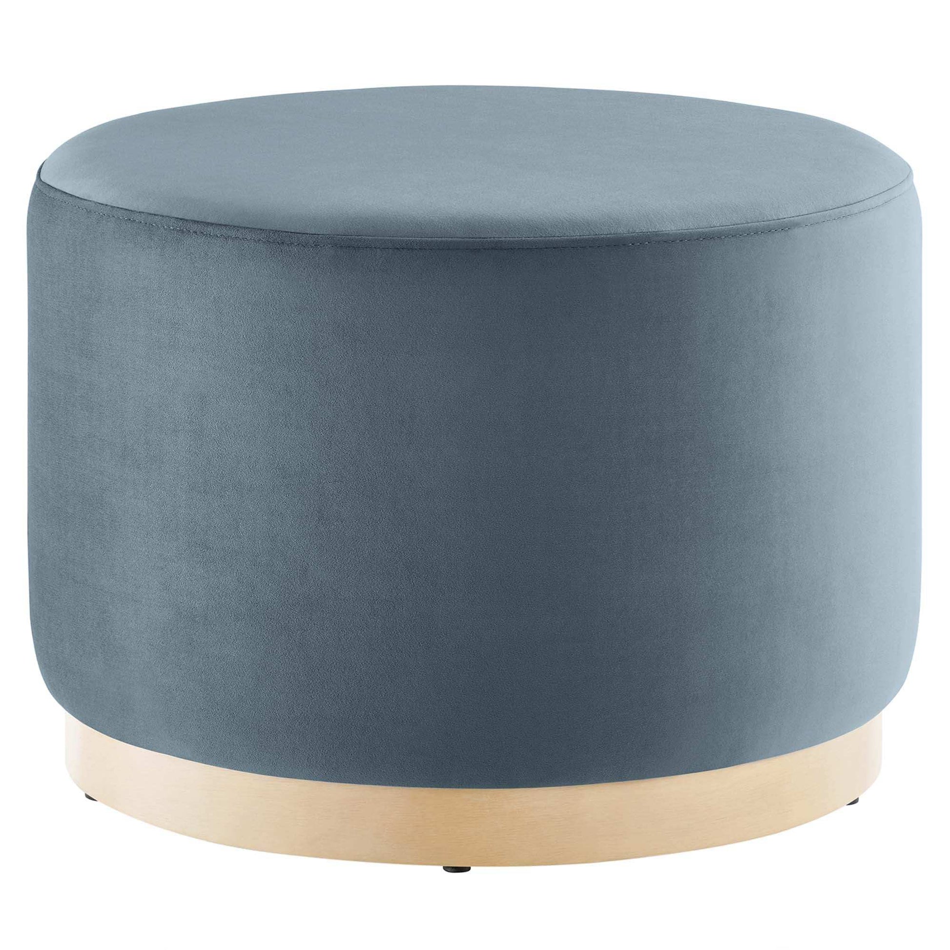 Tilden Large 23" Round Performance Velvet Upholstered Ottoman by Modway - Best Buy Furniture