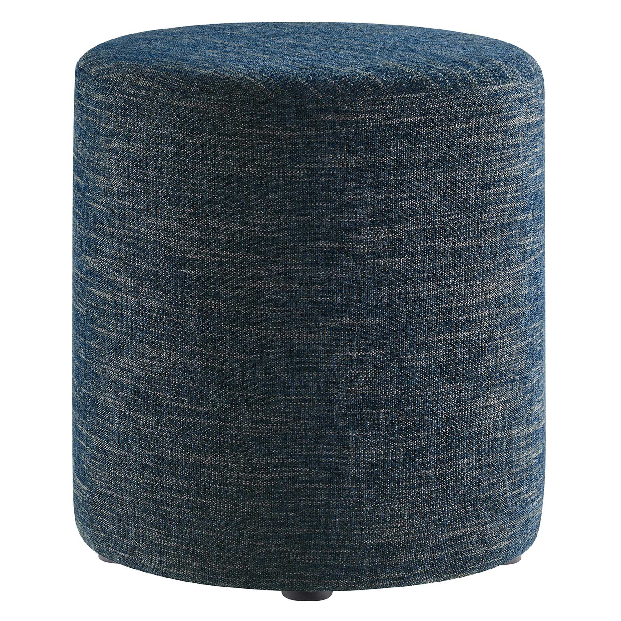 Callum 16" Round Woven Heathered Fabric Upholstered Ottoman by Modway - Best Buy Furniture