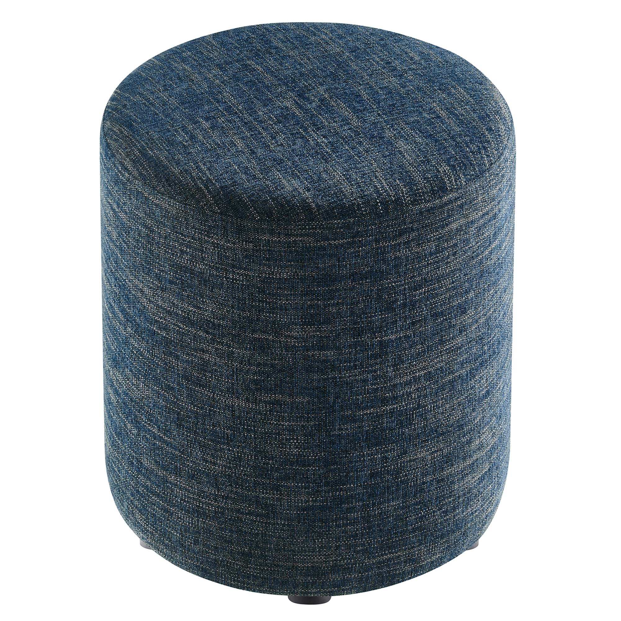 Callum 16" Round Woven Heathered Fabric Upholstered Ottoman by Modway - Best Buy Furniture