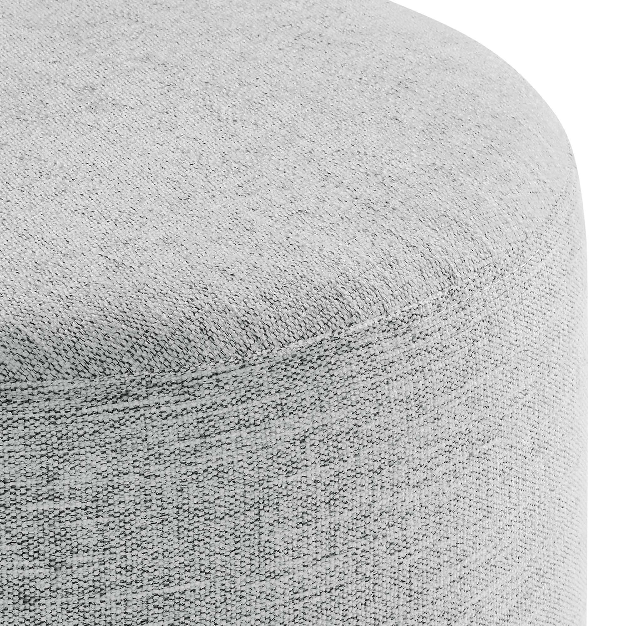 Callum 16" Round Woven Heathered Fabric Upholstered Ottoman by Modway - Best Buy Furniture