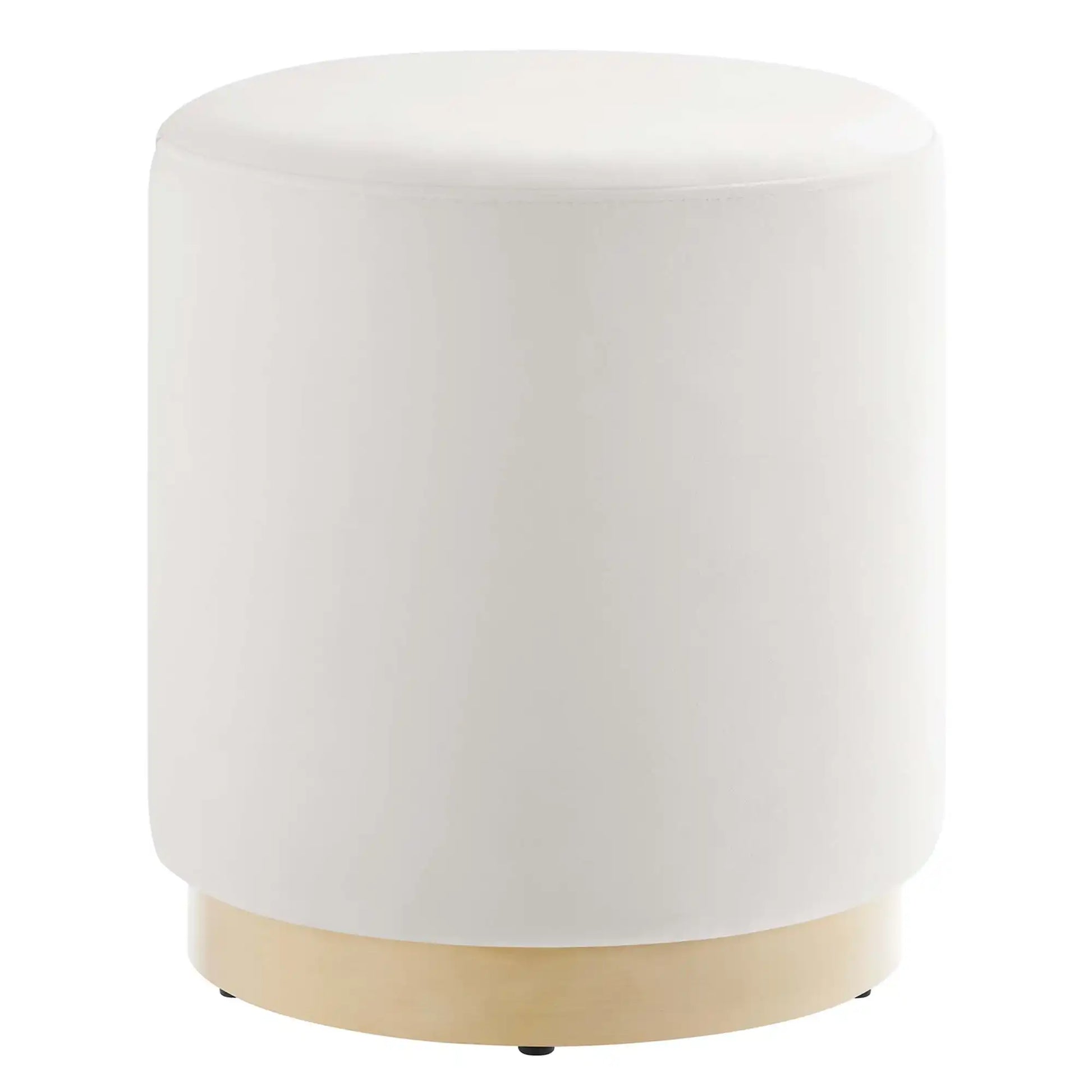 Tilden 16" Round Performance Velvet Upholstered Ottoman by Modway - Best Buy Furniture
