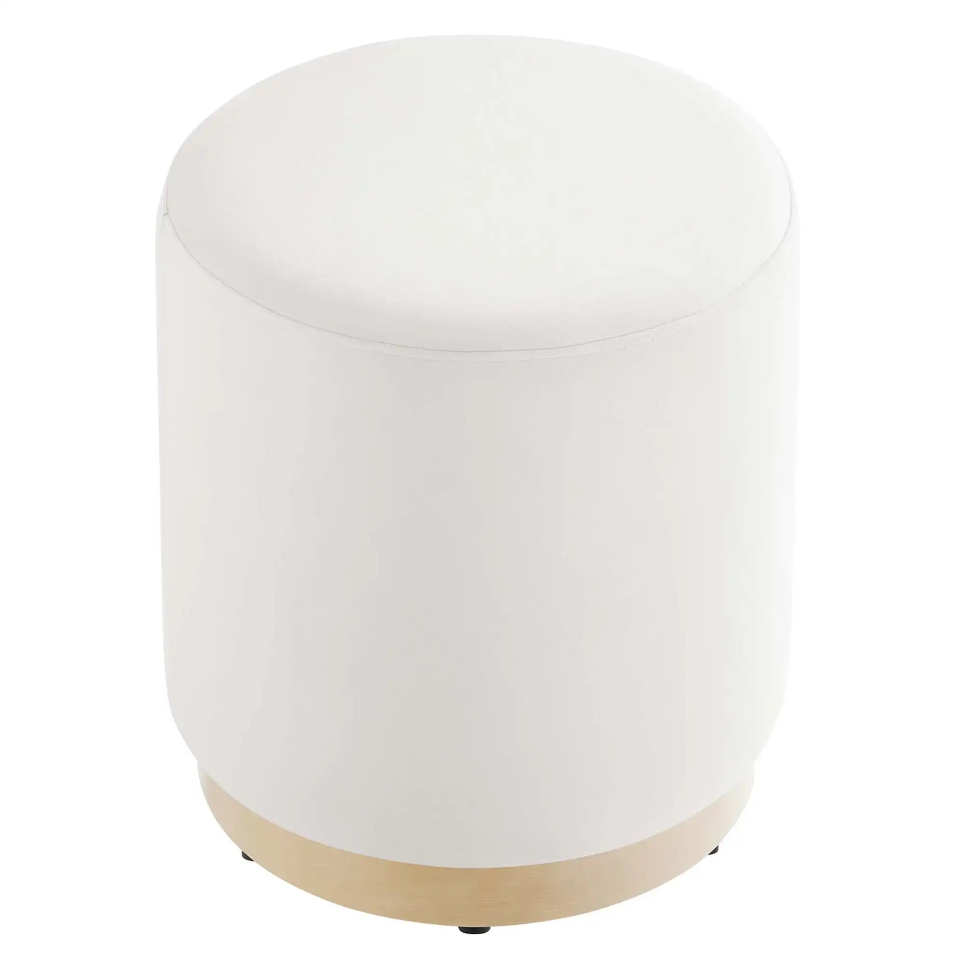 Tilden 16" Round Performance Velvet Upholstered Ottoman by Modway - Best Buy Furniture