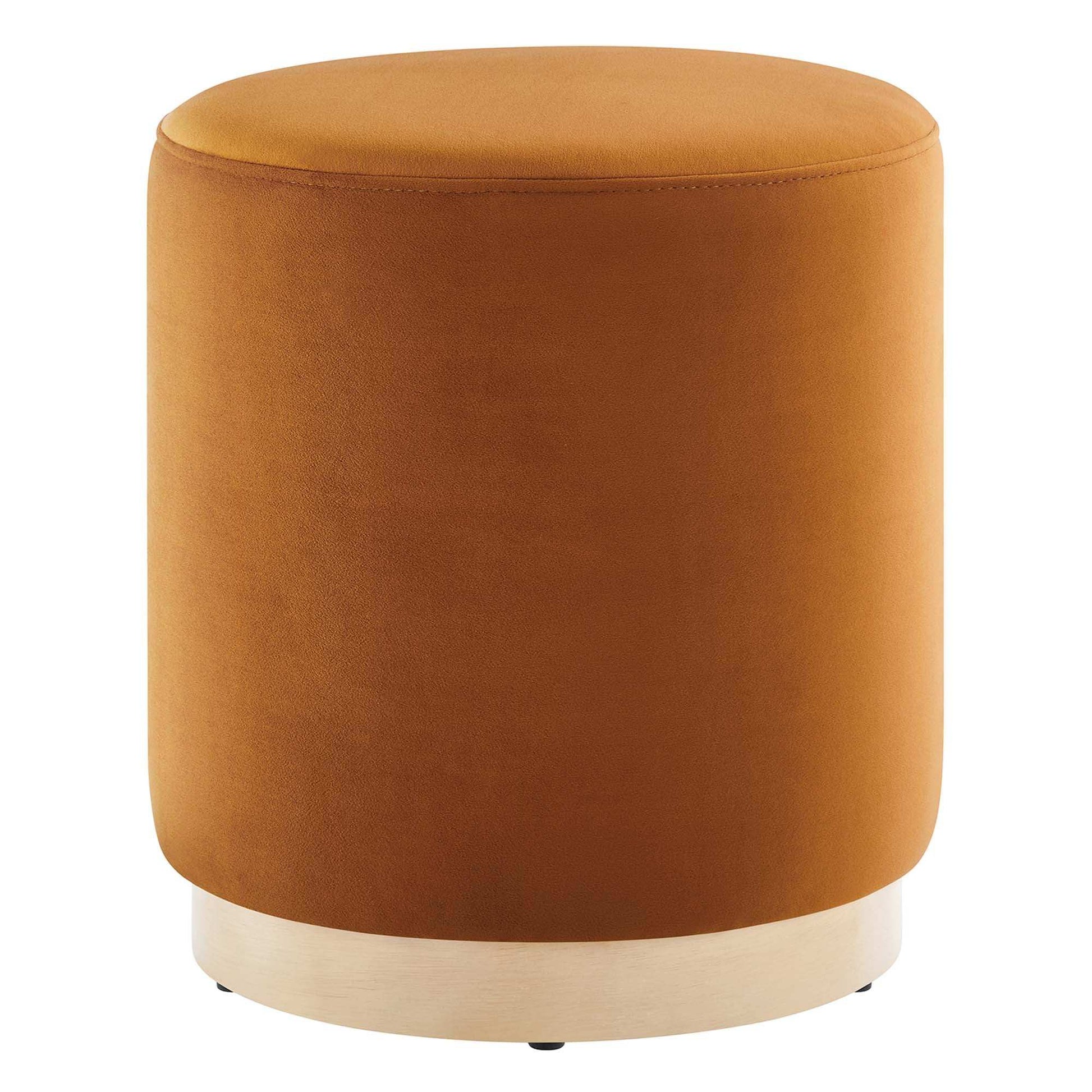 Tilden 16" Round Performance Velvet Upholstered Ottoman by Modway - Best Buy Furniture