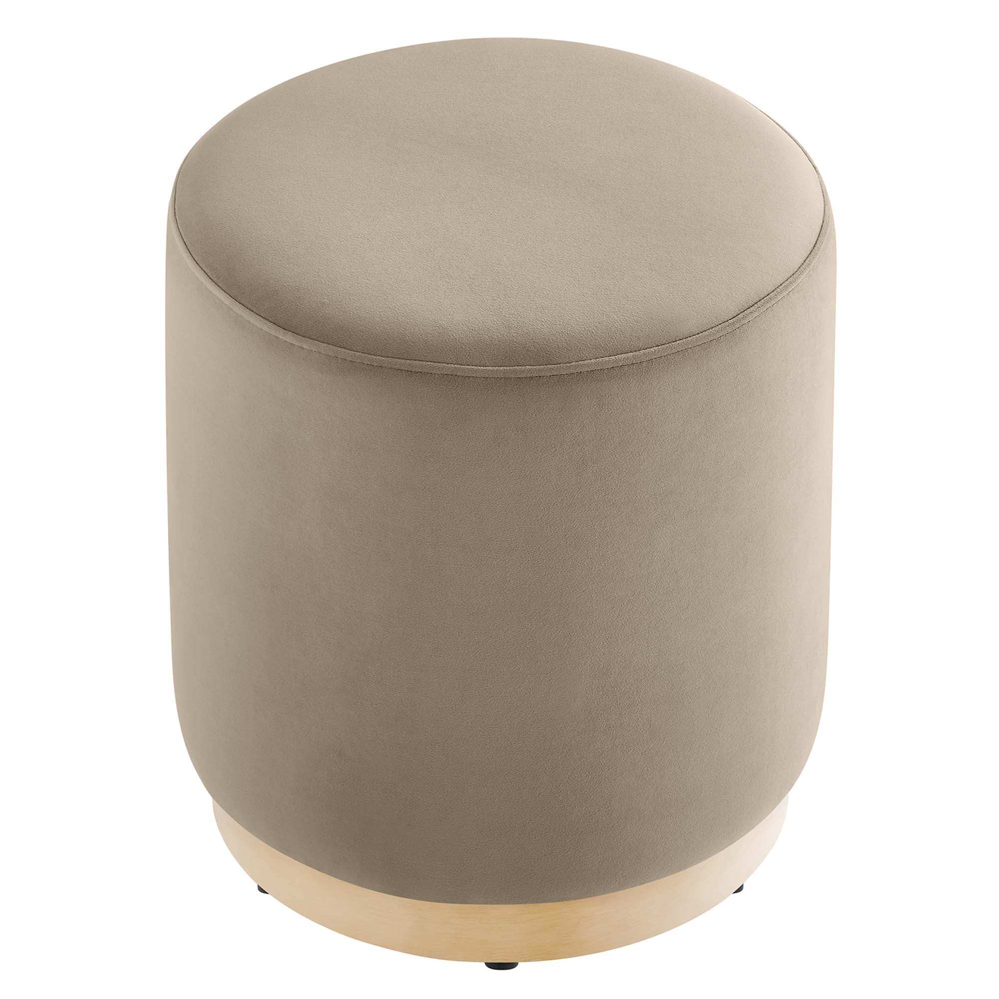 Tilden 16" Round Performance Velvet Upholstered Ottoman by Modway - Best Buy Furniture