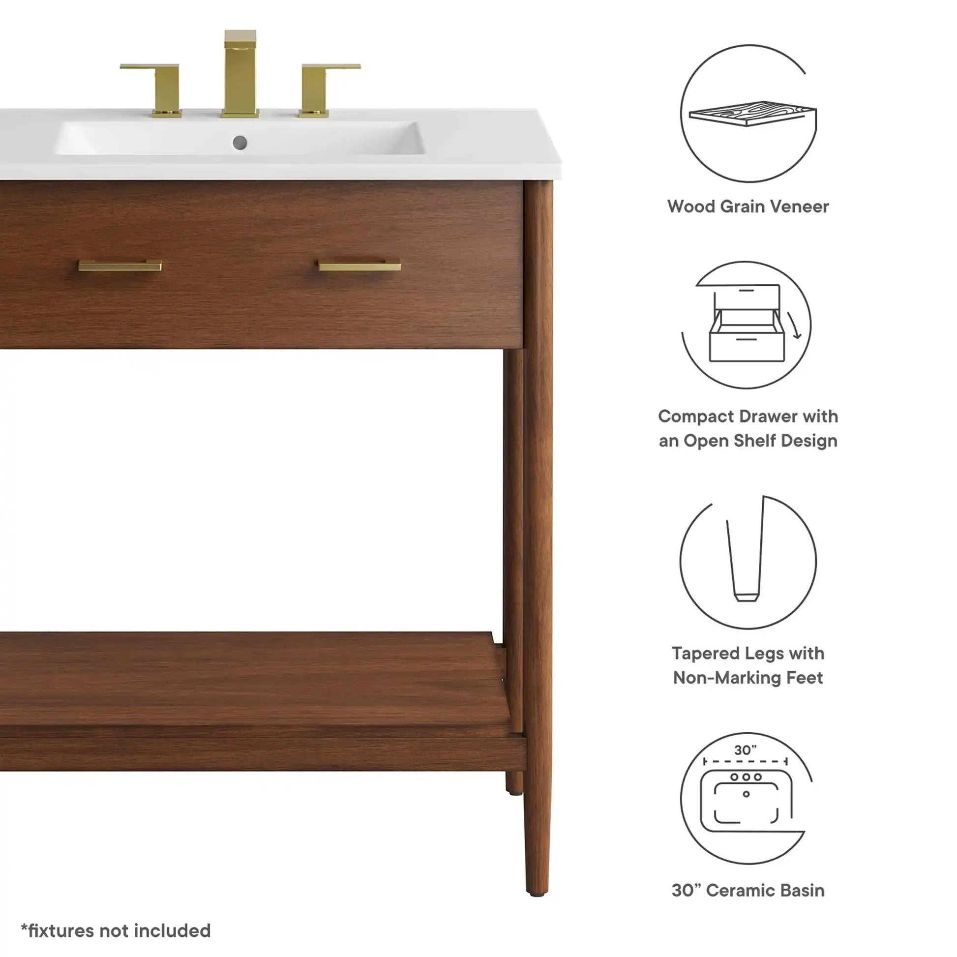 Zaire 30" Bathroom Vanity by Modway - Best Buy Furniture
