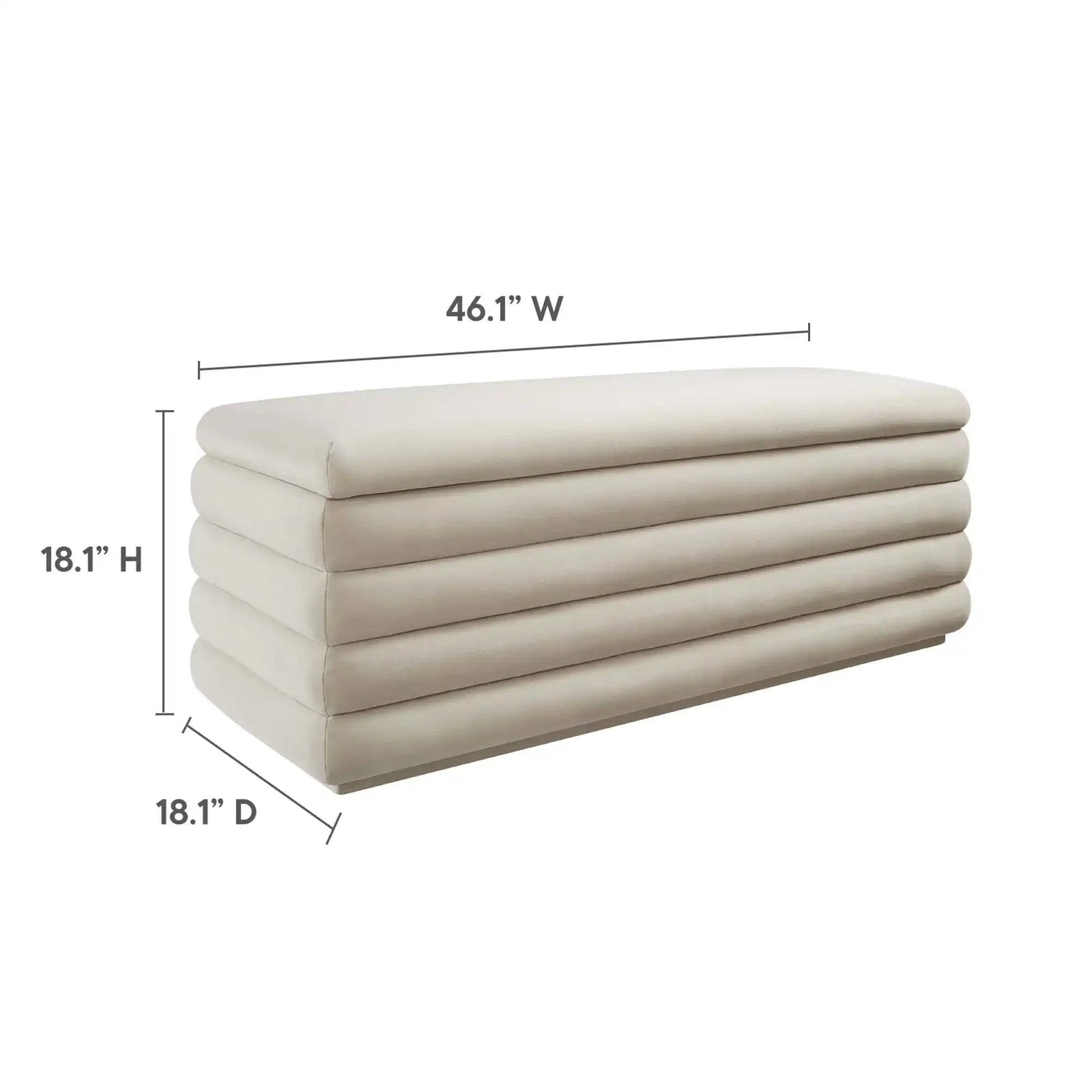 Mezzo Upholstered Performance Velvet Storage Bench by Modway - Best Buy Furniture