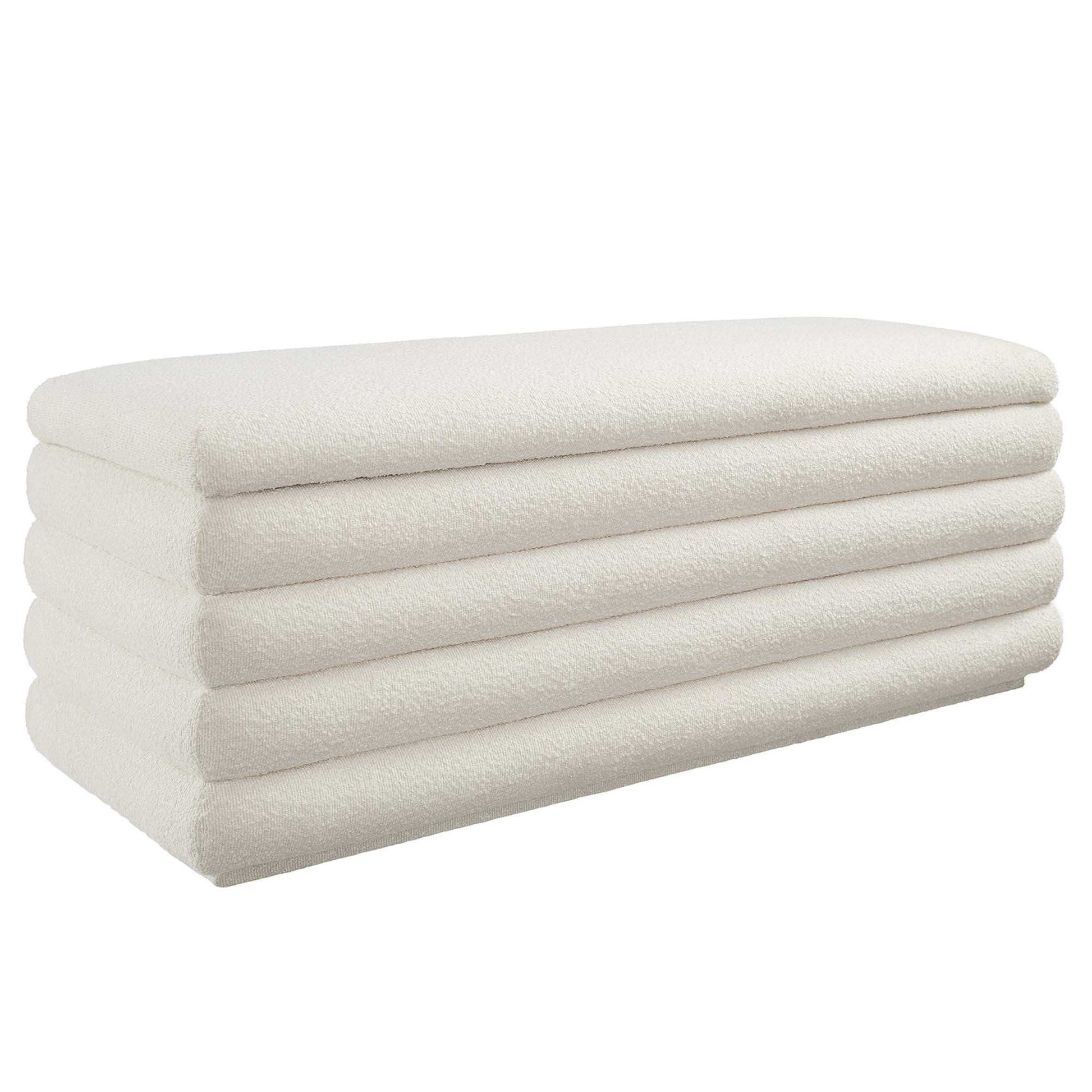 Mezzo Boucle Upholstered Storage Bench by Modway - Best Buy Furniture