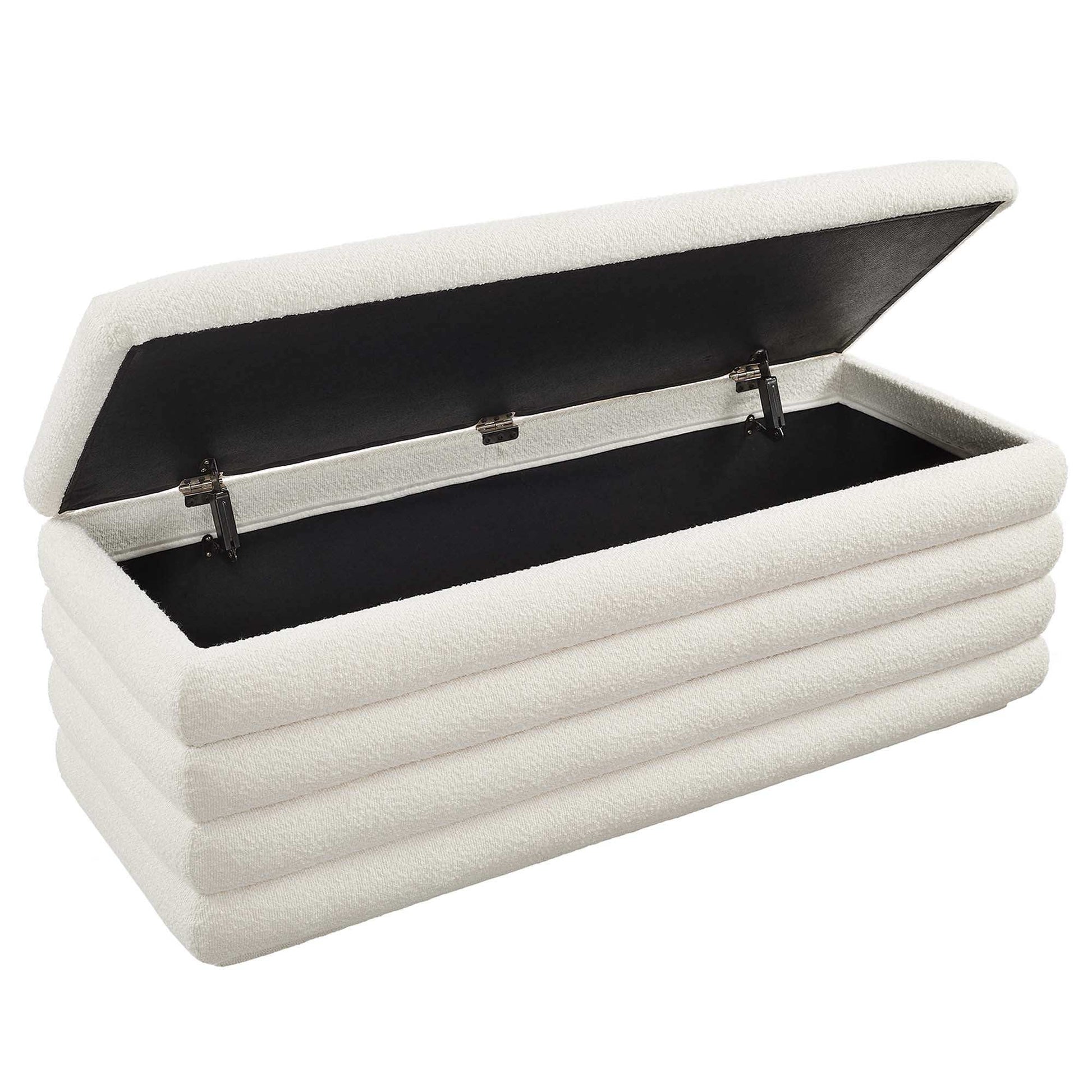 Mezzo Boucle Upholstered Storage Bench by Modway - Best Buy Furniture