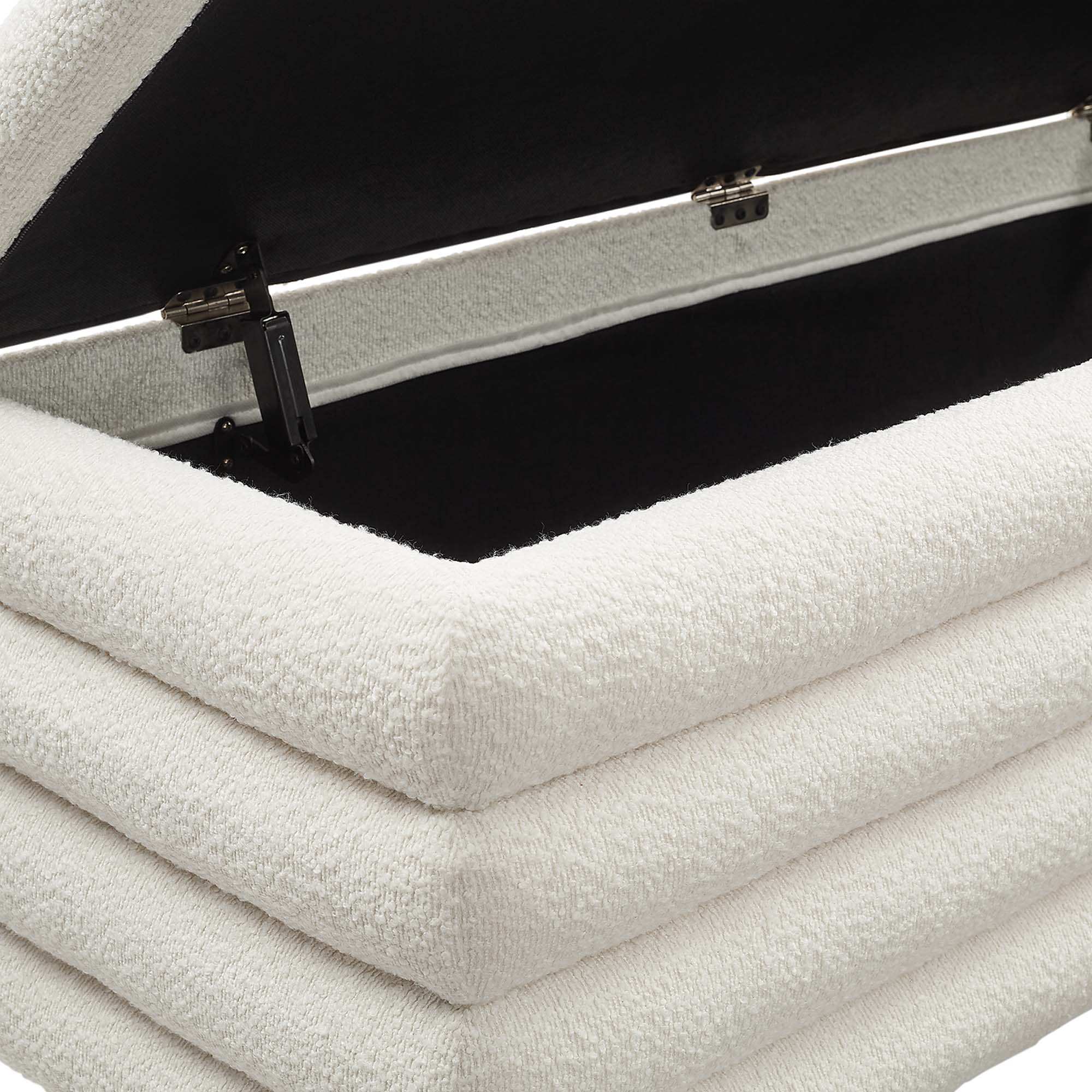 Mezzo Boucle Upholstered Storage Bench by Modway - Best Buy Furniture