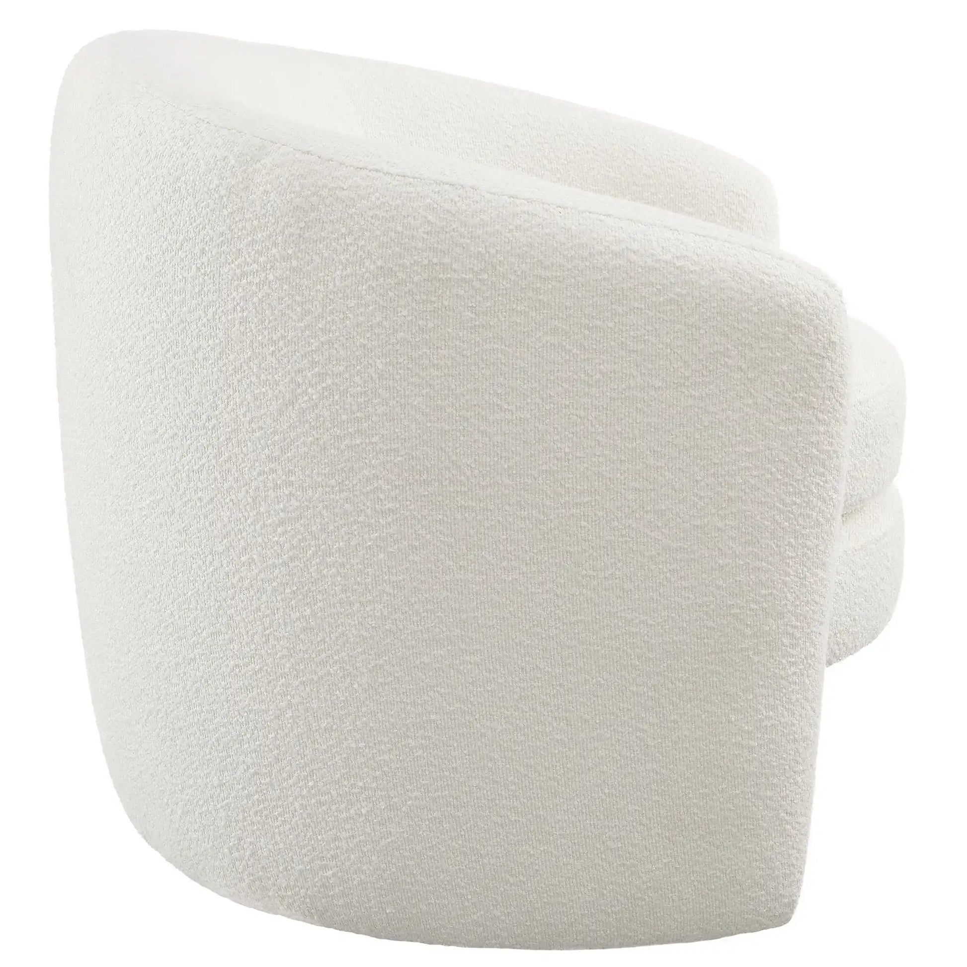 Affinity Upholstered Boucle Fabric Curved Back Armchair by Modway - Best Buy Furniture