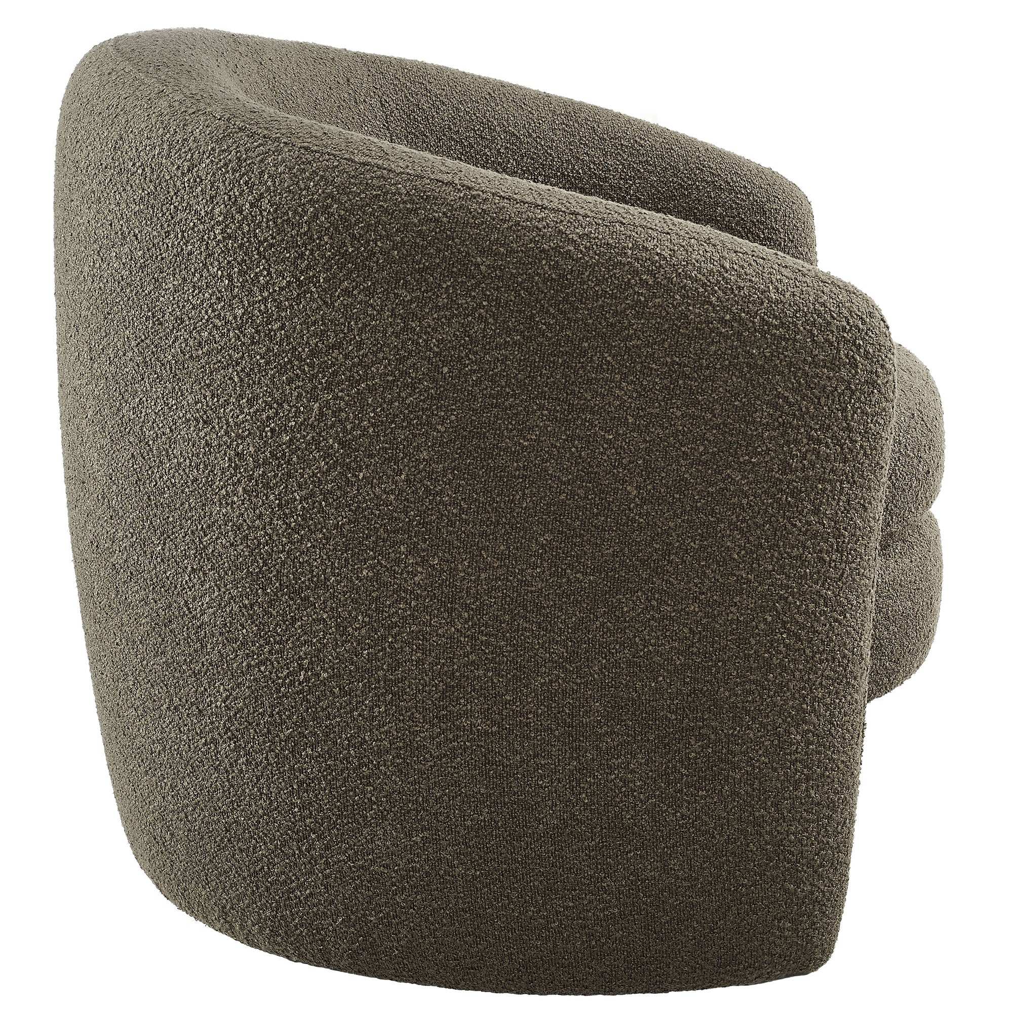 Affinity Upholstered Boucle Fabric Curved Back Armchair by Modway - Best Buy Furniture