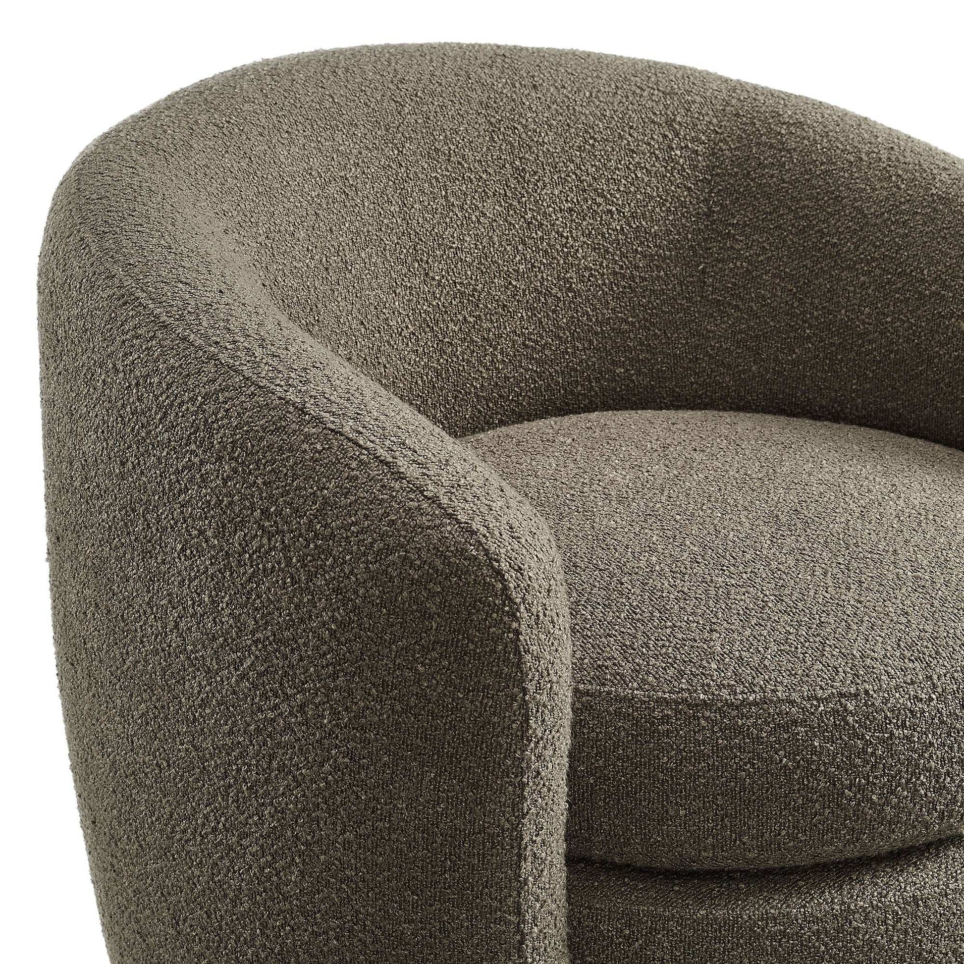 Affinity Upholstered Boucle Fabric Curved Back Armchair by Modway - Best Buy Furniture