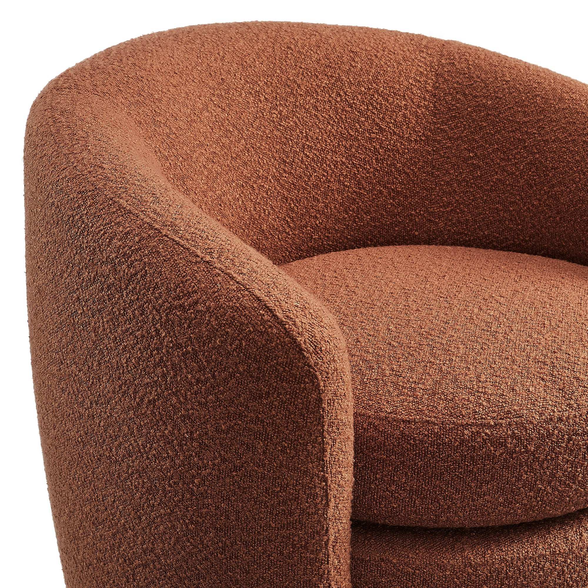 Affinity Upholstered Boucle Fabric Curved Back Armchair by Modway - Best Buy Furniture
