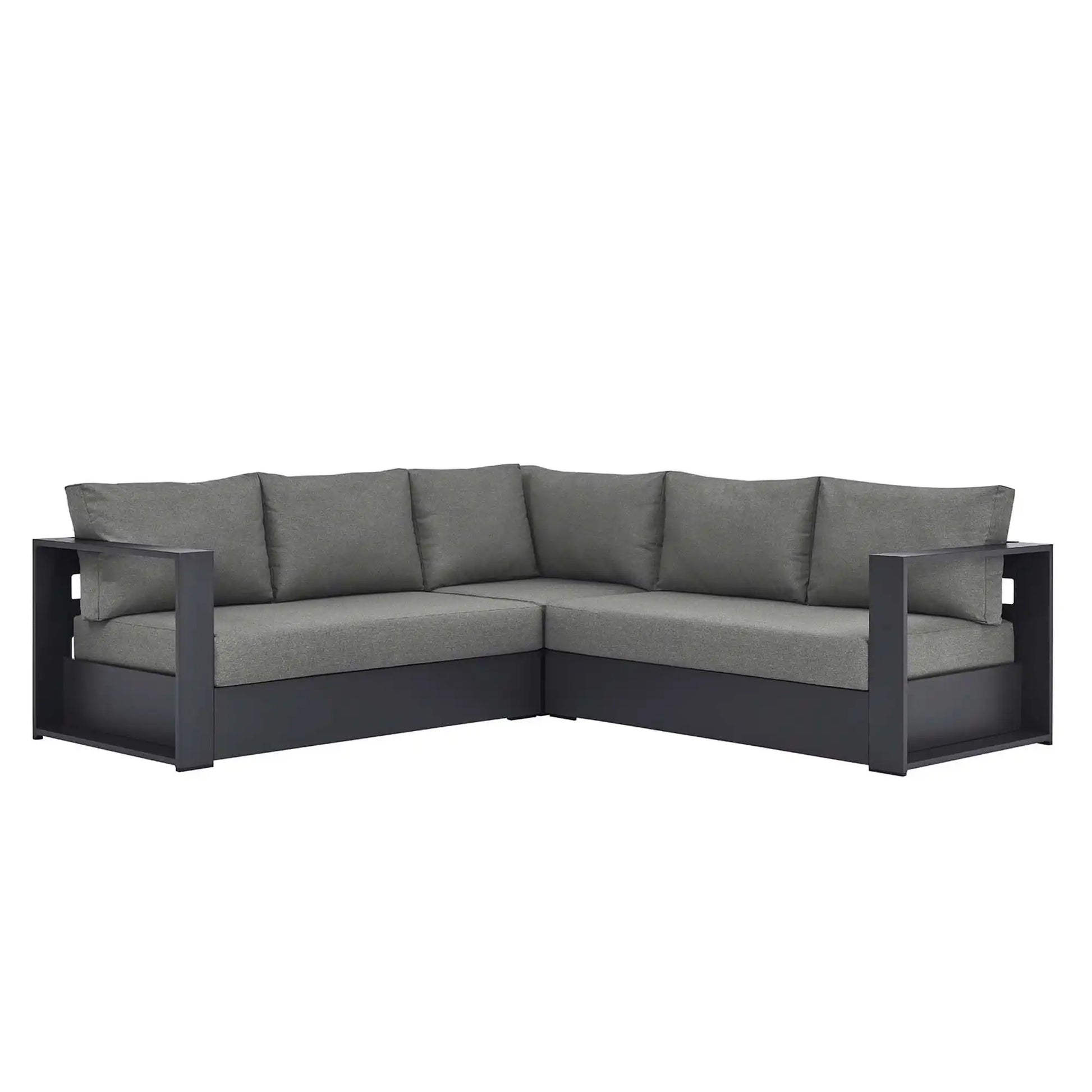 Tahoe 3-Piece Outdoor Patio Powder-Coated Aluminum Sectional Sofa Set by Modway - Best Buy Furniture