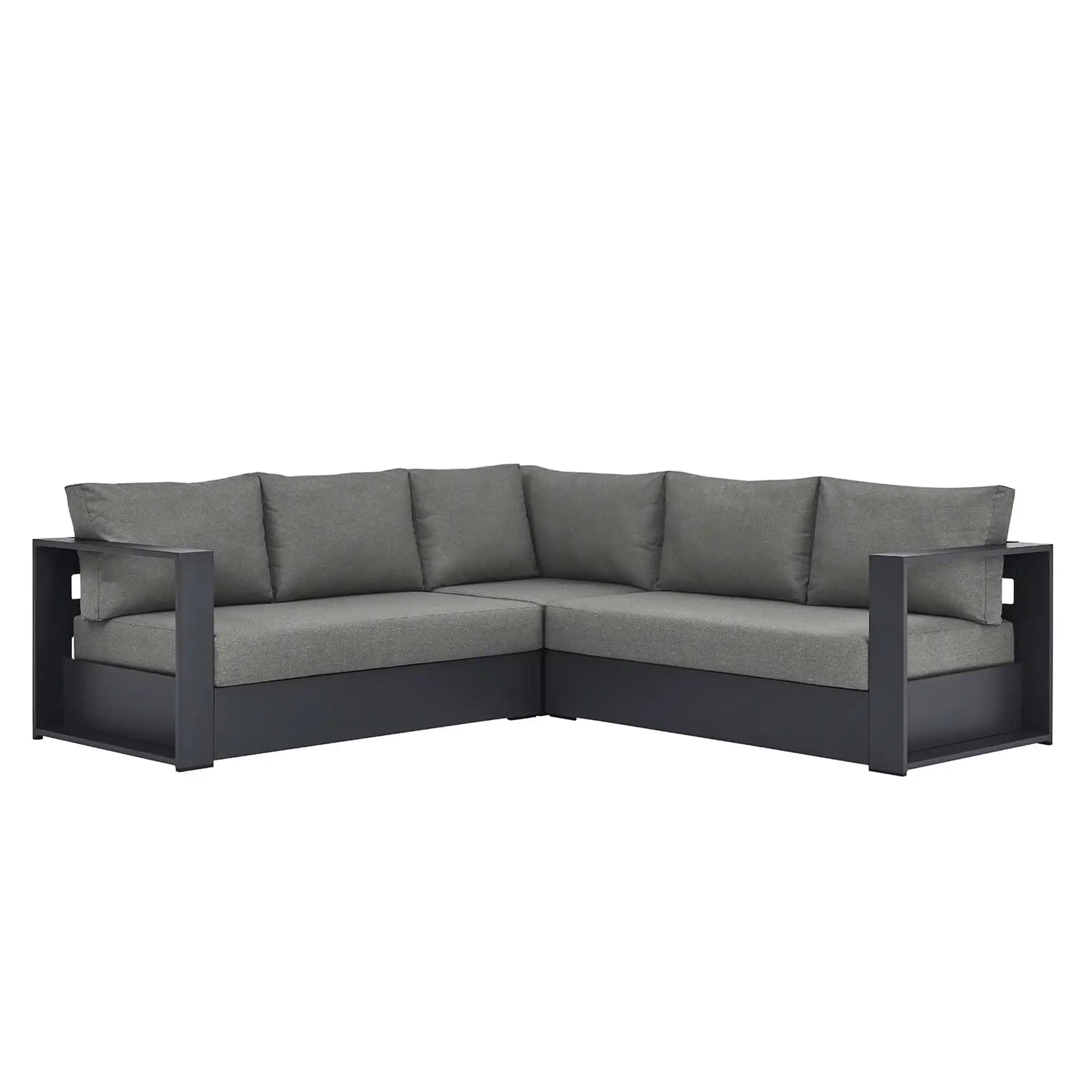 Tahoe 3-Piece Outdoor Patio Powder-Coated Aluminum Sectional Sofa Set by Modway - Best Buy Furniture