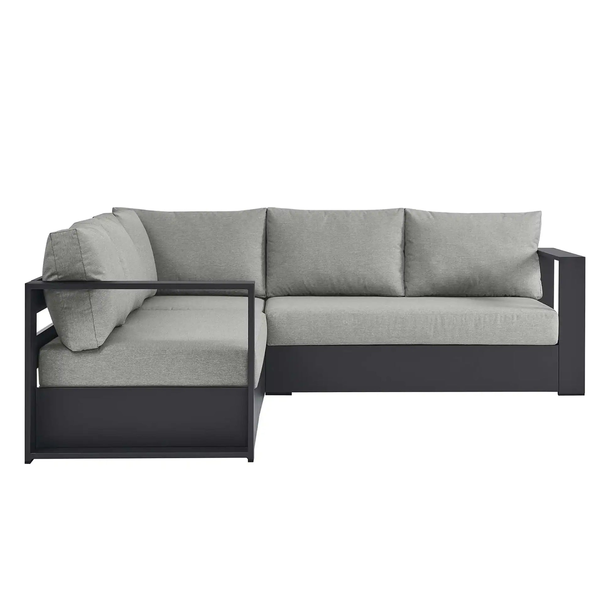 Tahoe 3-Piece Outdoor Patio Powder-Coated Aluminum Sectional Sofa Set by Modway - Best Buy Furniture