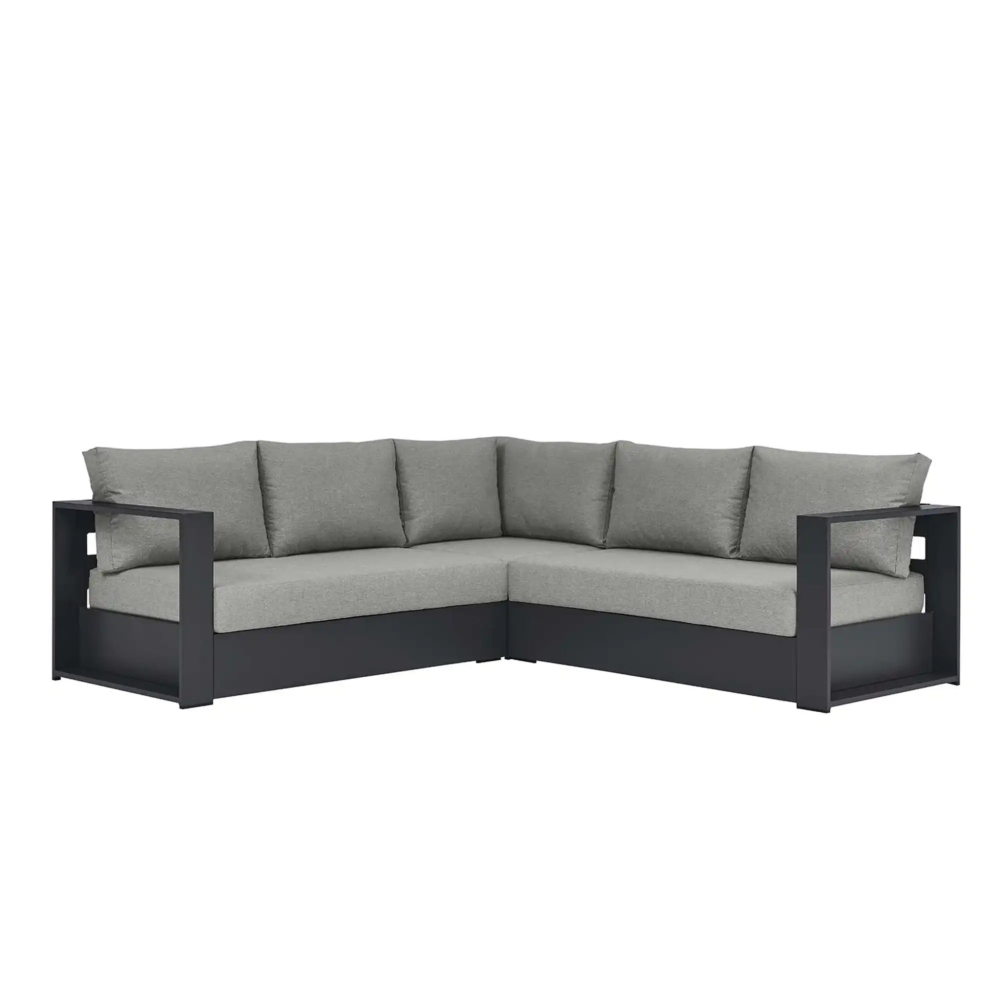 Tahoe 3-Piece Outdoor Patio Powder-Coated Aluminum Sectional Sofa Set by Modway - Best Buy Furniture