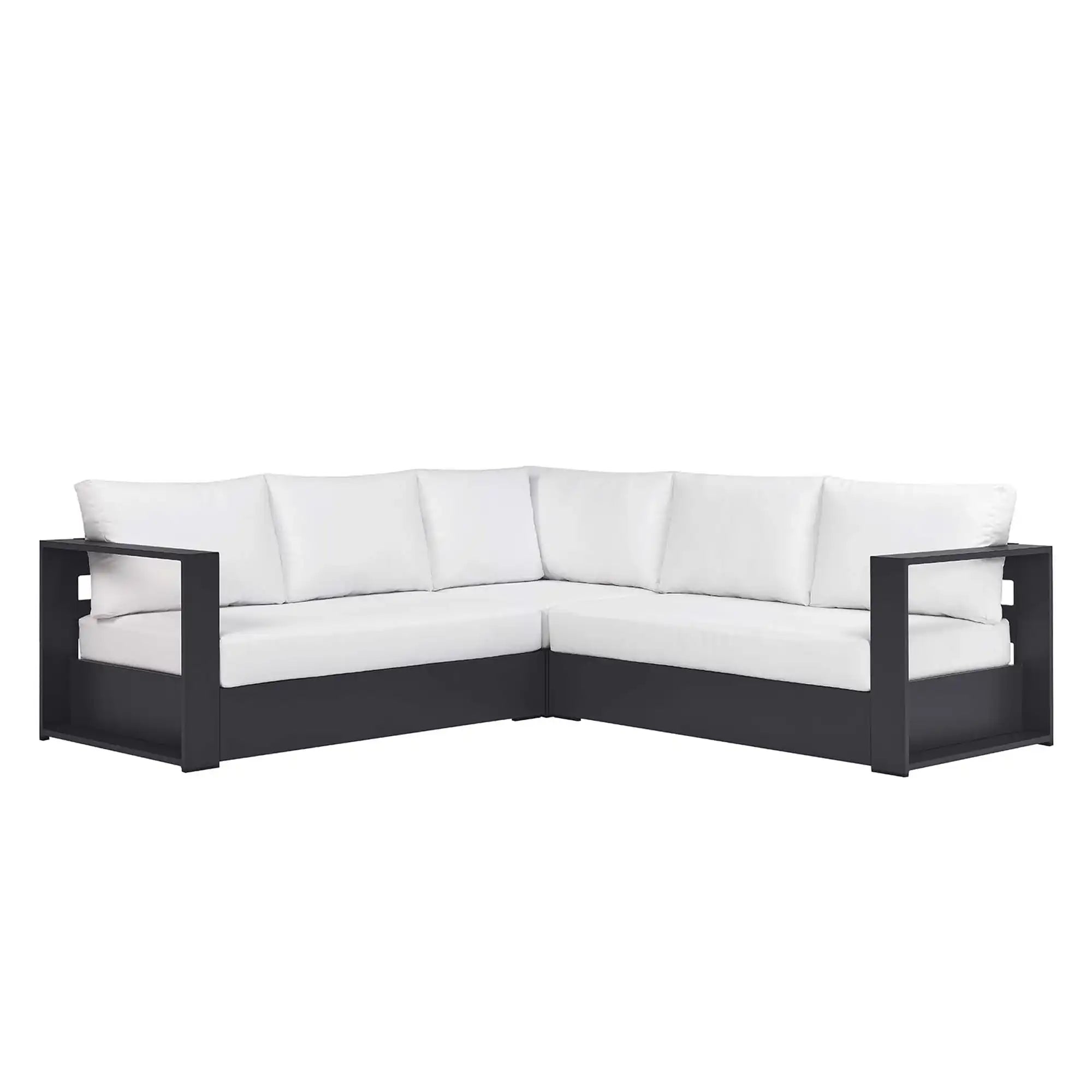 Tahoe 3-Piece Outdoor Patio Powder-Coated Aluminum Sectional Sofa Set by Modway - Best Buy Furniture