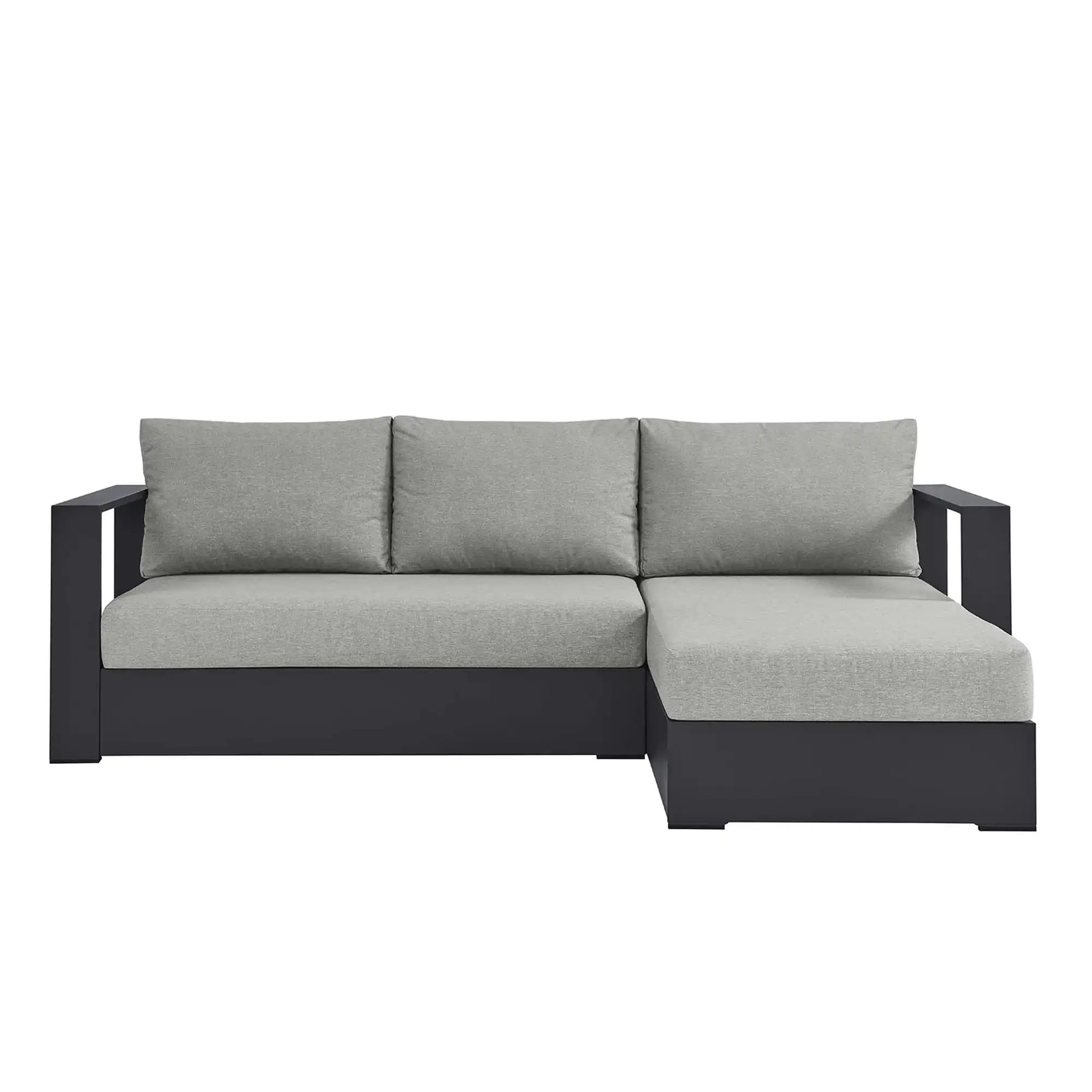 Tahoe 2-Piece Outdoor Patio Powder-Coated Aluminum Right-Facing Chaise Sectional Sofa Set by Modway - Best Buy Furniture